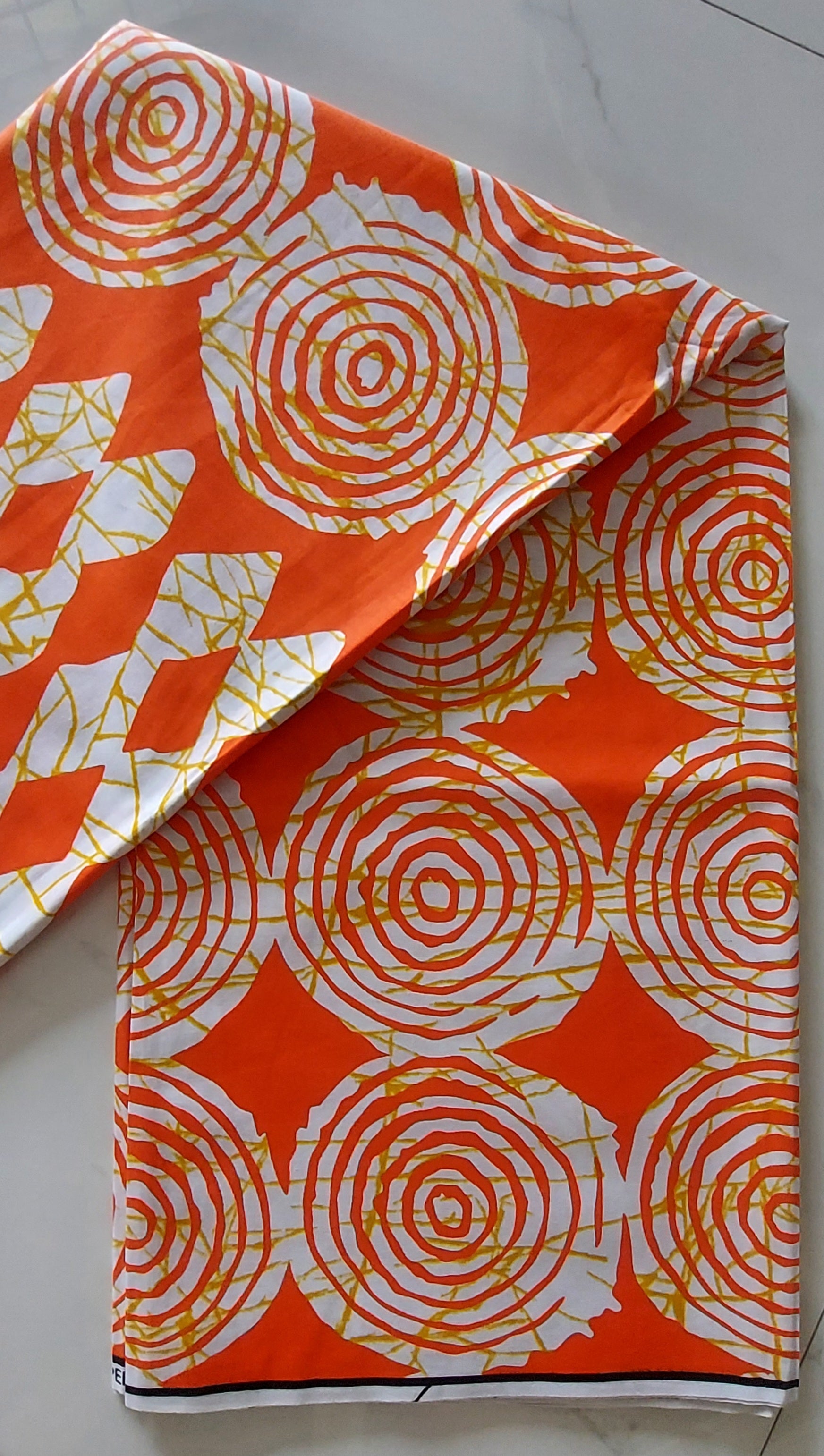 Raw Fabric 6 Yards African Print F-19