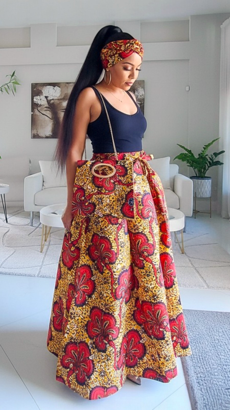 Combo Long Skirt & Pocketbook Set 2027-841