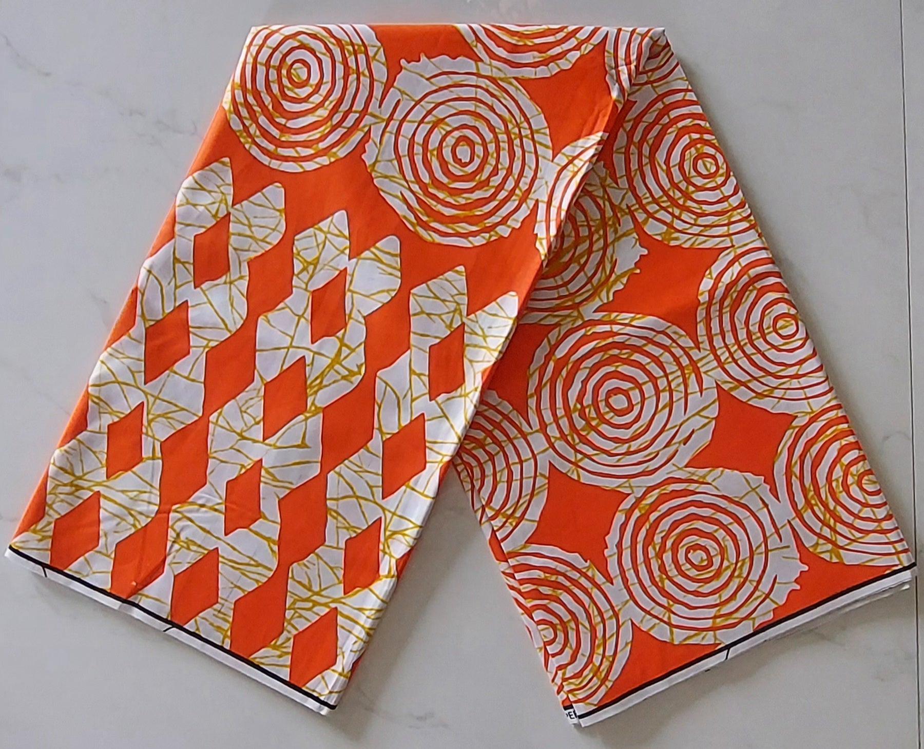 Raw Fabric 6 Yards African Print F-19