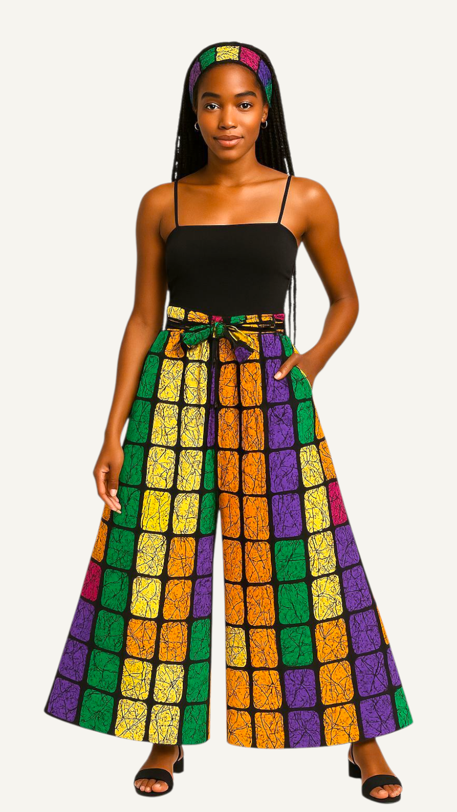 Women Palazzo Pant / Wide Leg Pant- PS13 Box