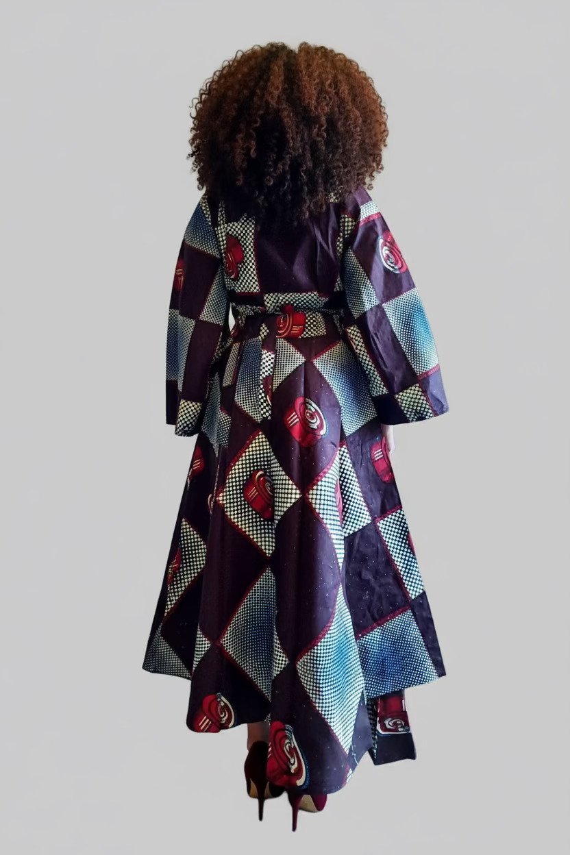 3pcs Set Maxi Skirt Pocketbook wrap Dress L