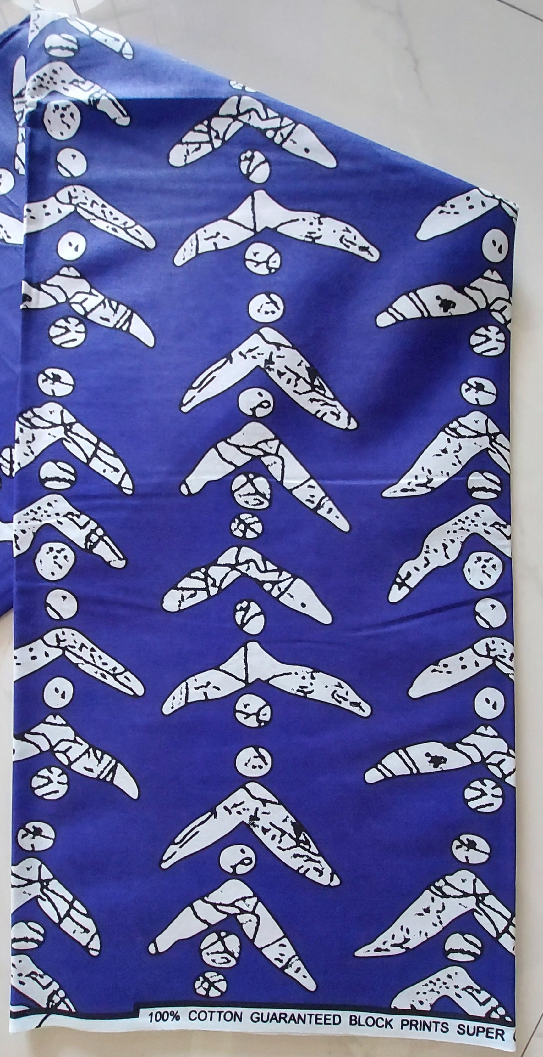 Raw Fabric 6 Yards African Print F-28