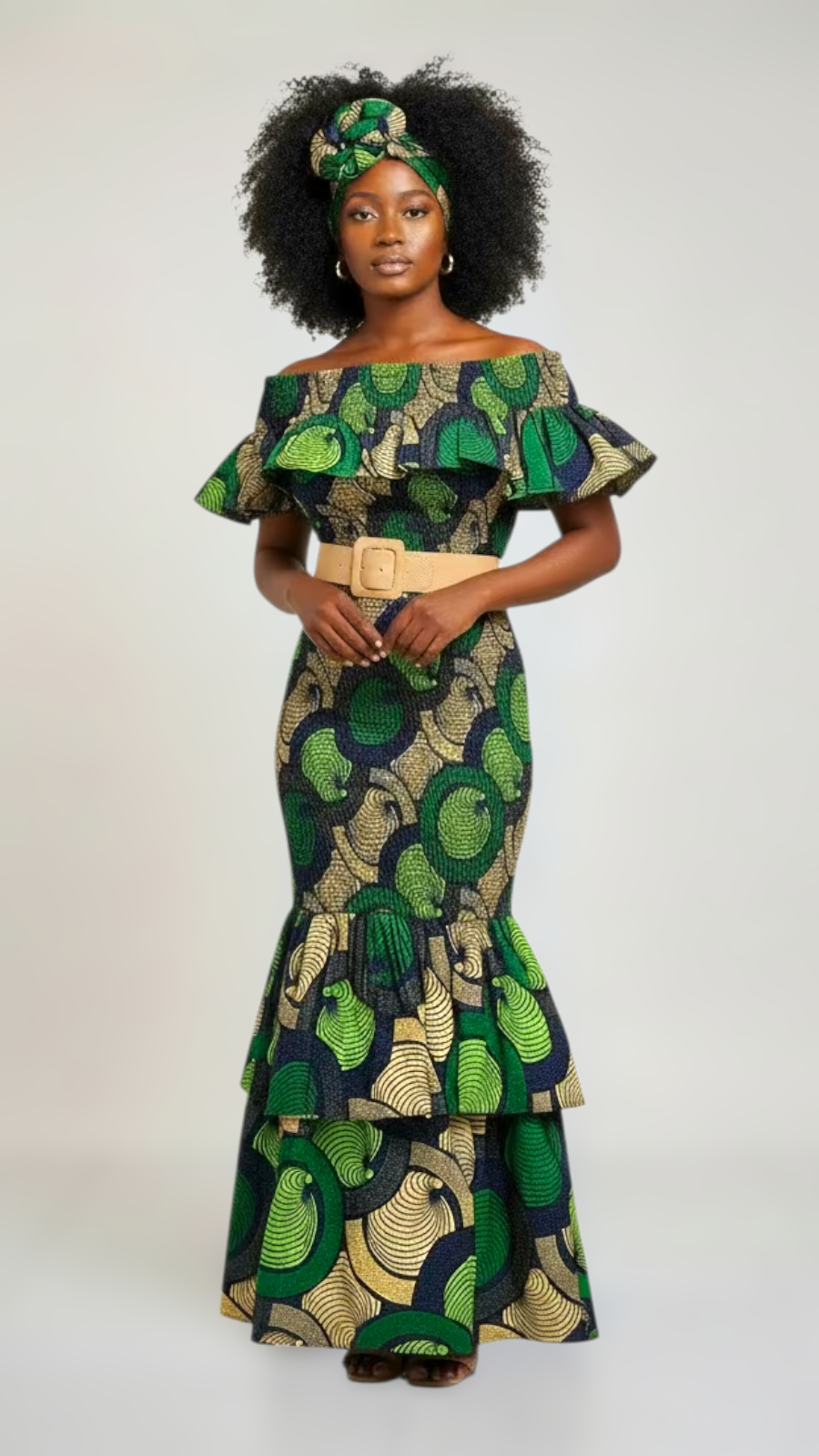 Smock  fit & flare Skirt & Blouse Set-DRS019