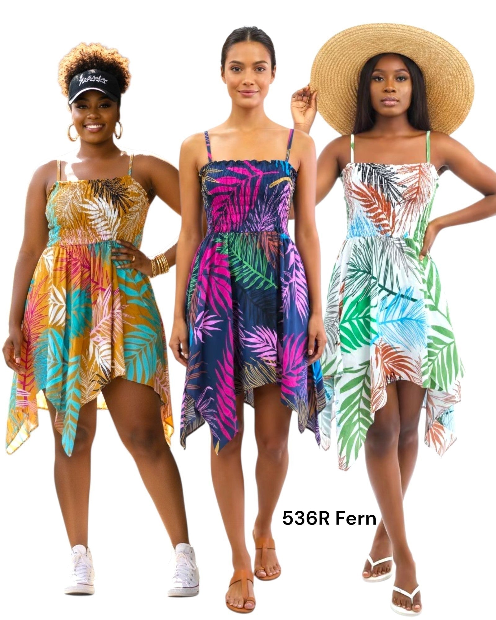 Hawaiian Floral Dress (6-Pack) -536R