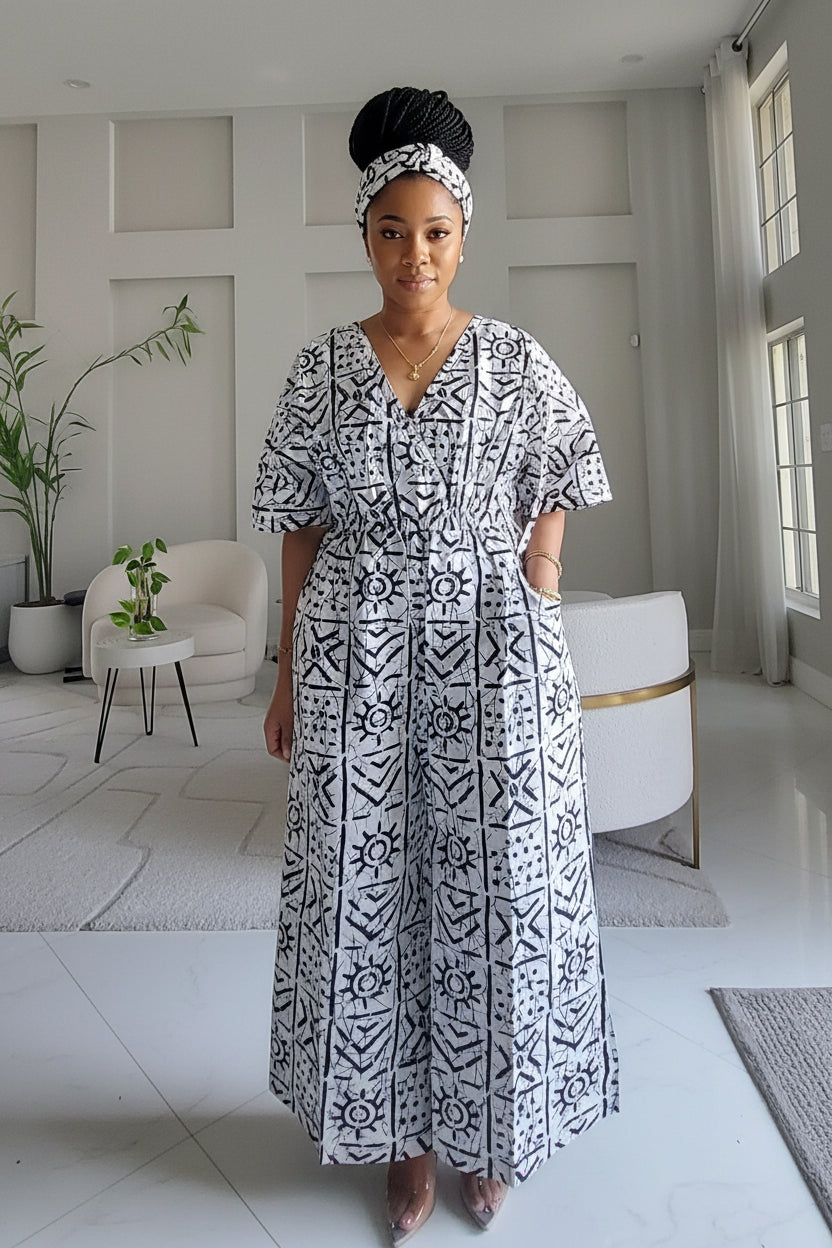 Ankara Wide-Leg Jumpsuit KVZ40 F