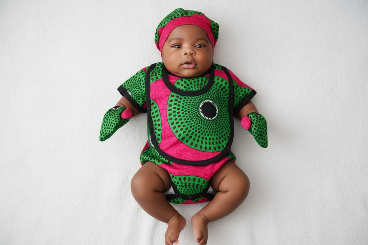Infant 7-Piece Set Ankara African Print