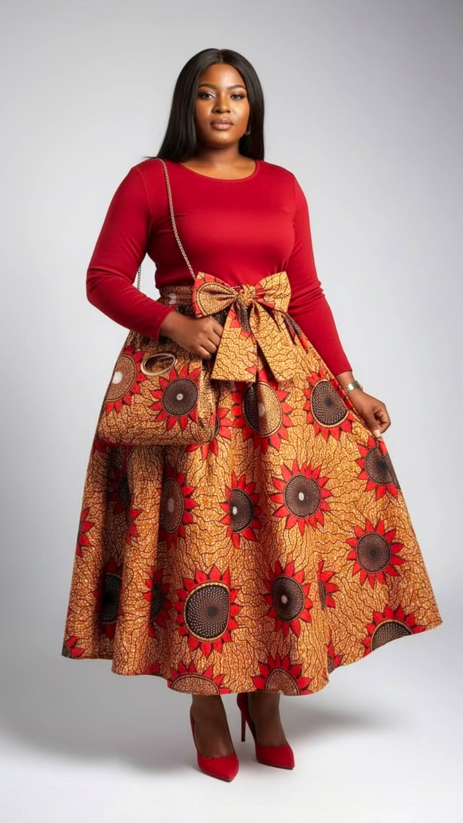 Combo Long Skirt & Pocketbook Set 2027-843