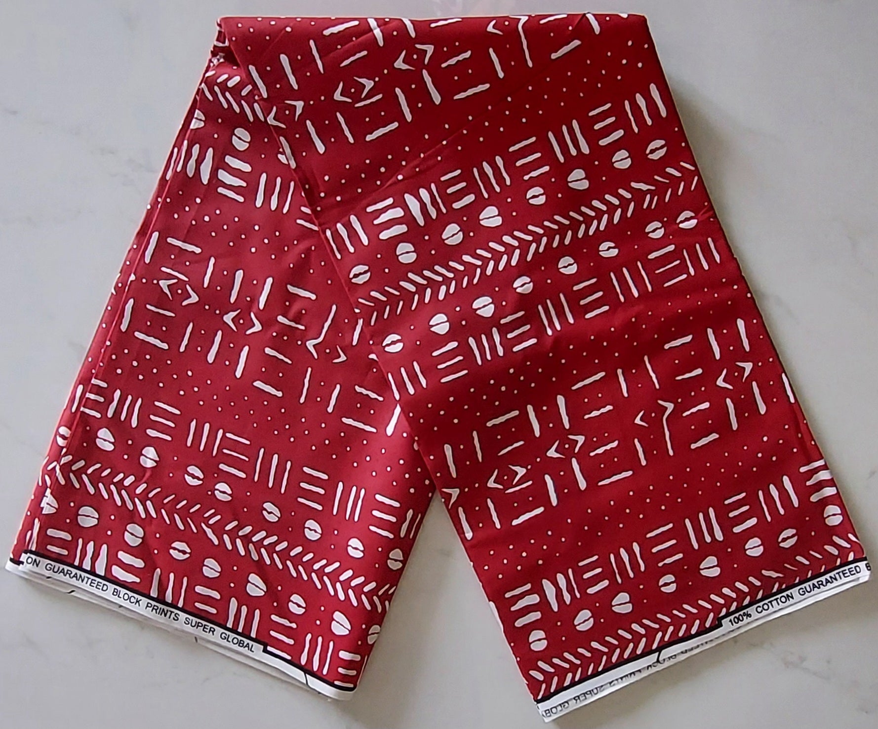 Raw Fabric 6 Yards African Print F-13