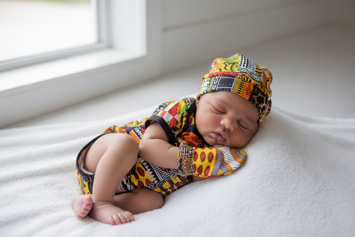 Infant 7-Piece Set Ankara African Print