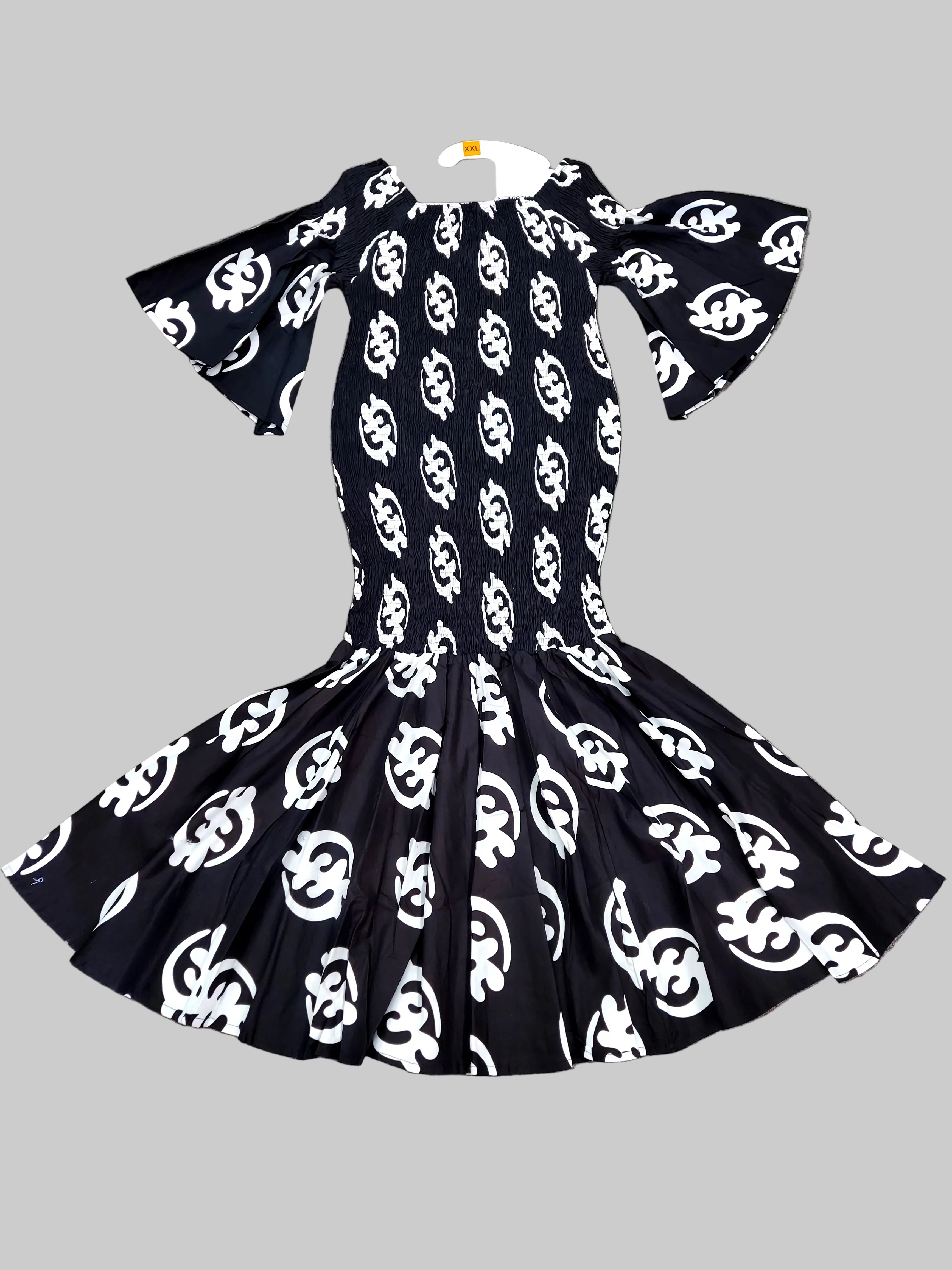 Smock Mermaid Dress - Gynamee Print 1112
