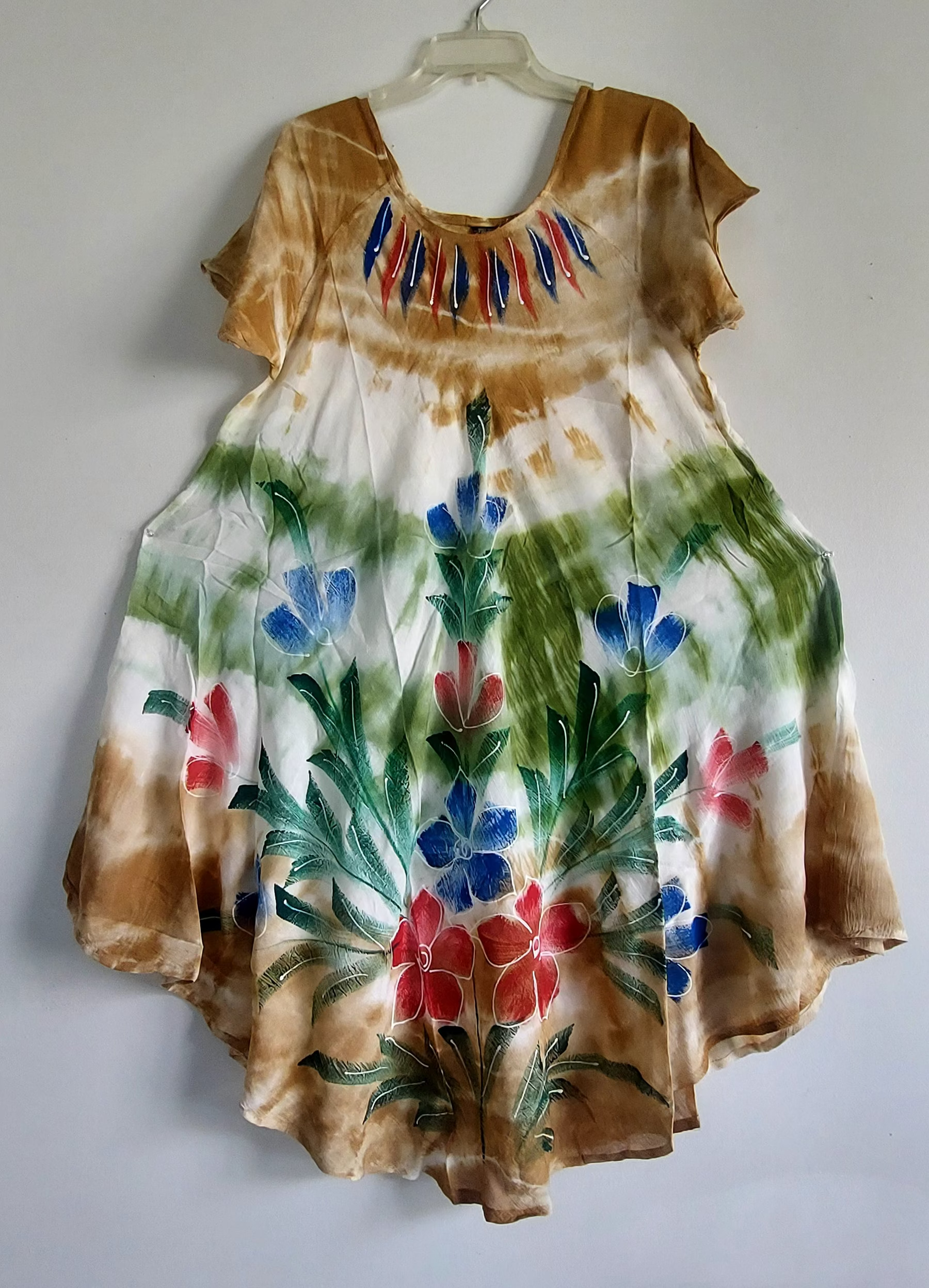 Women Umbrella Dress- Tropical Flowers 509