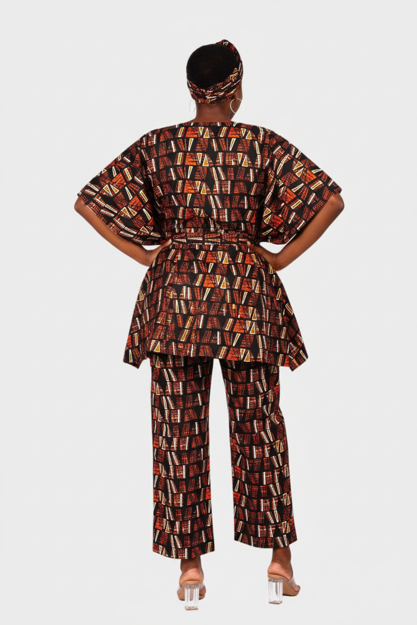 Peplum / kaftan Top & Pant Set 806