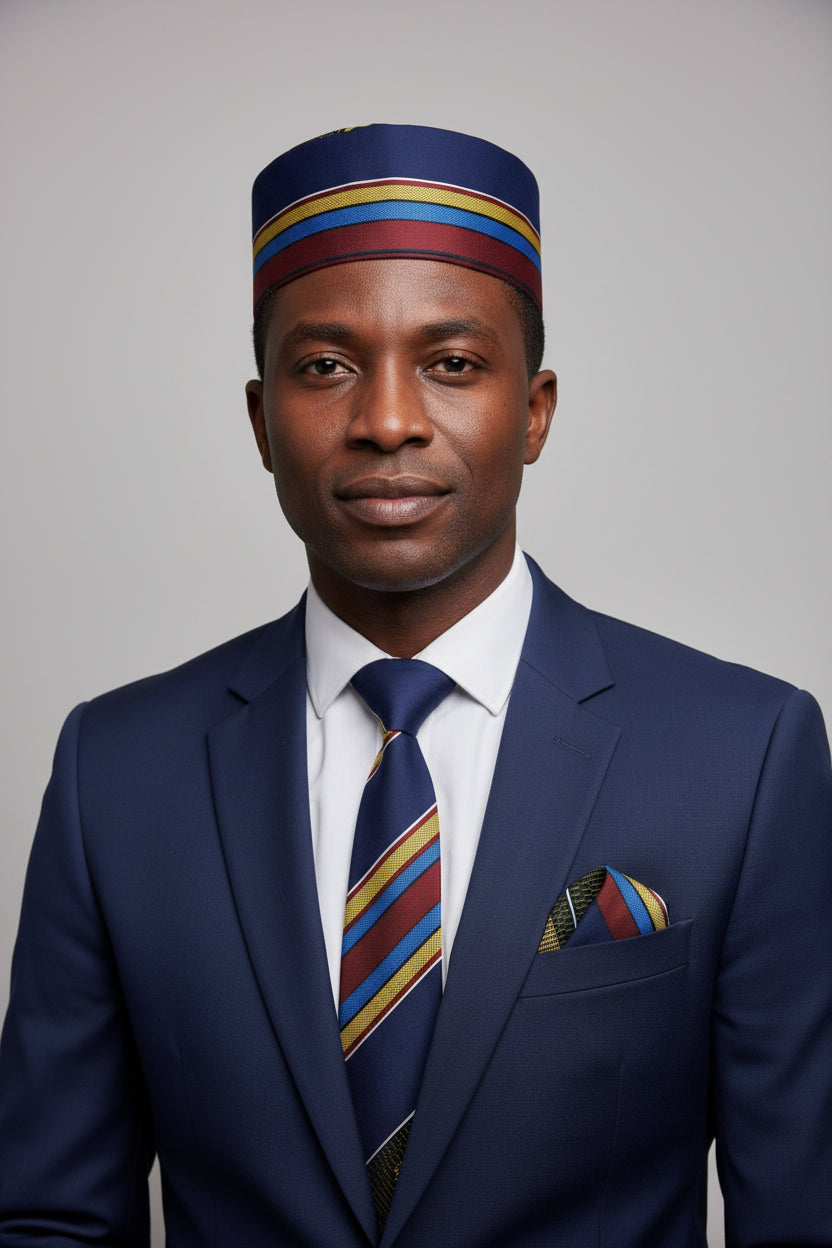 4 Pcs Bow tie Set-Kente2