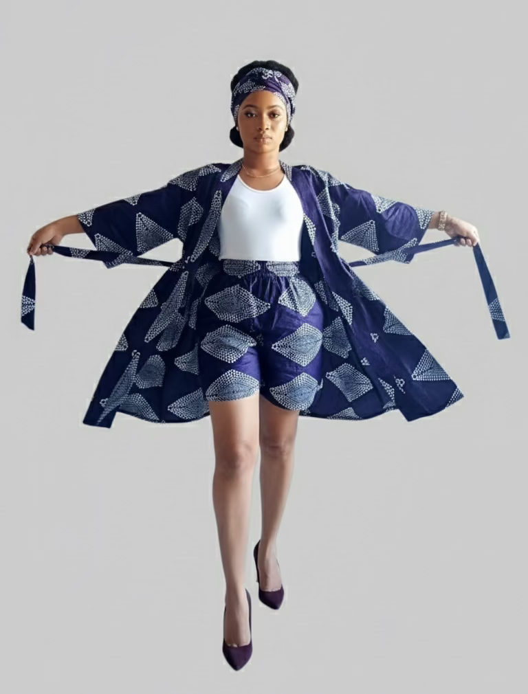 Kimono Shorts Set / Shorts & Kimono 012 B