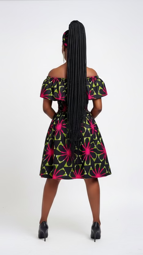 3014M- Middi  Dress - Floral Print 67