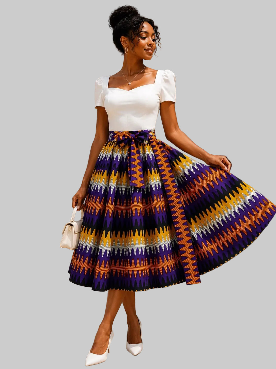 Mid Length Flare Skirt 1312 -8C
