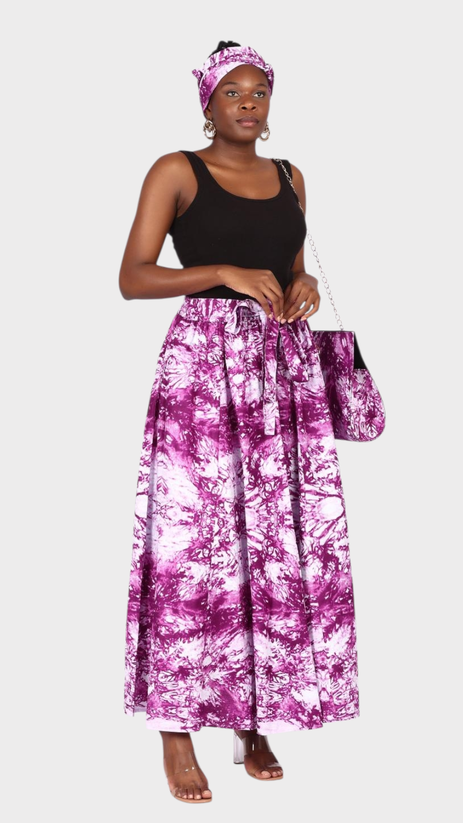 Combo Long Skirt & Pocketbook Set  1351 A