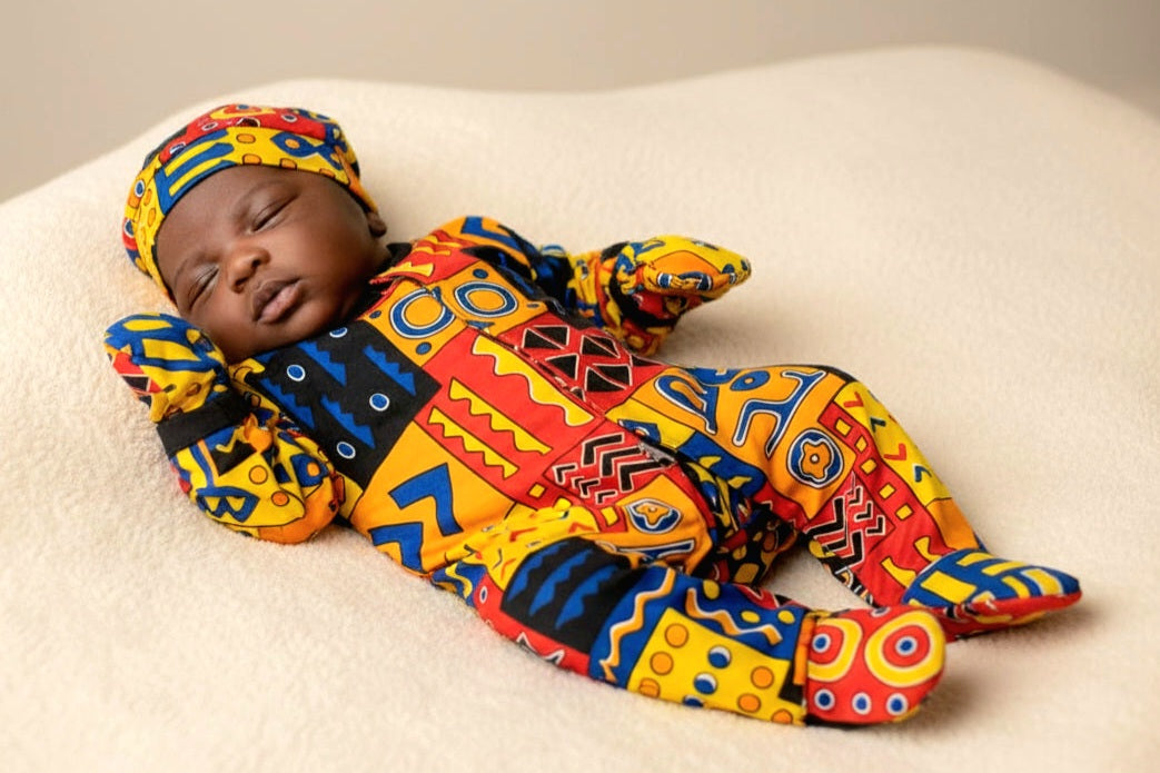Infant 7-Piece Set Ankara African Print