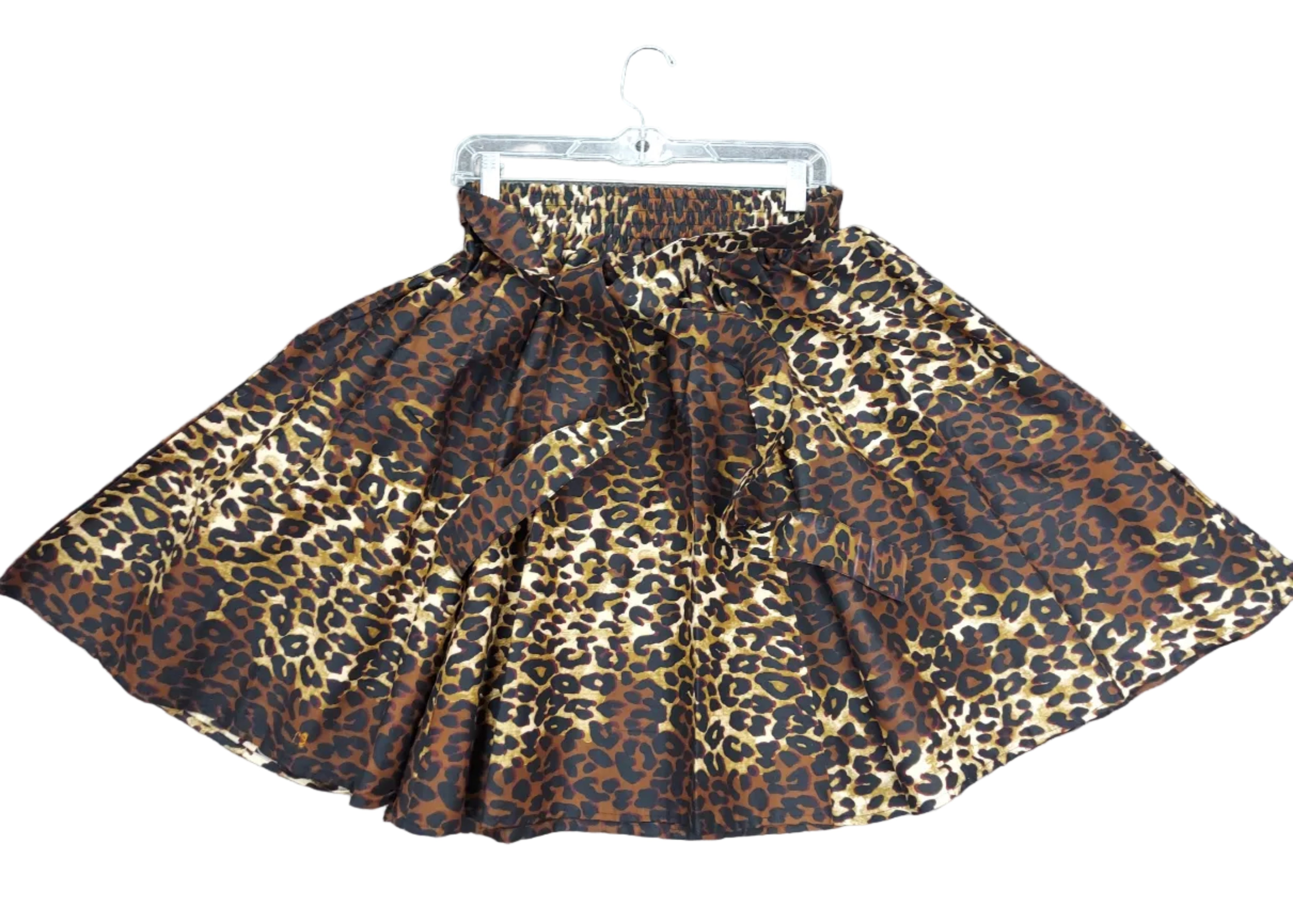 524 Short skirt / Scarf - Brown Animal
