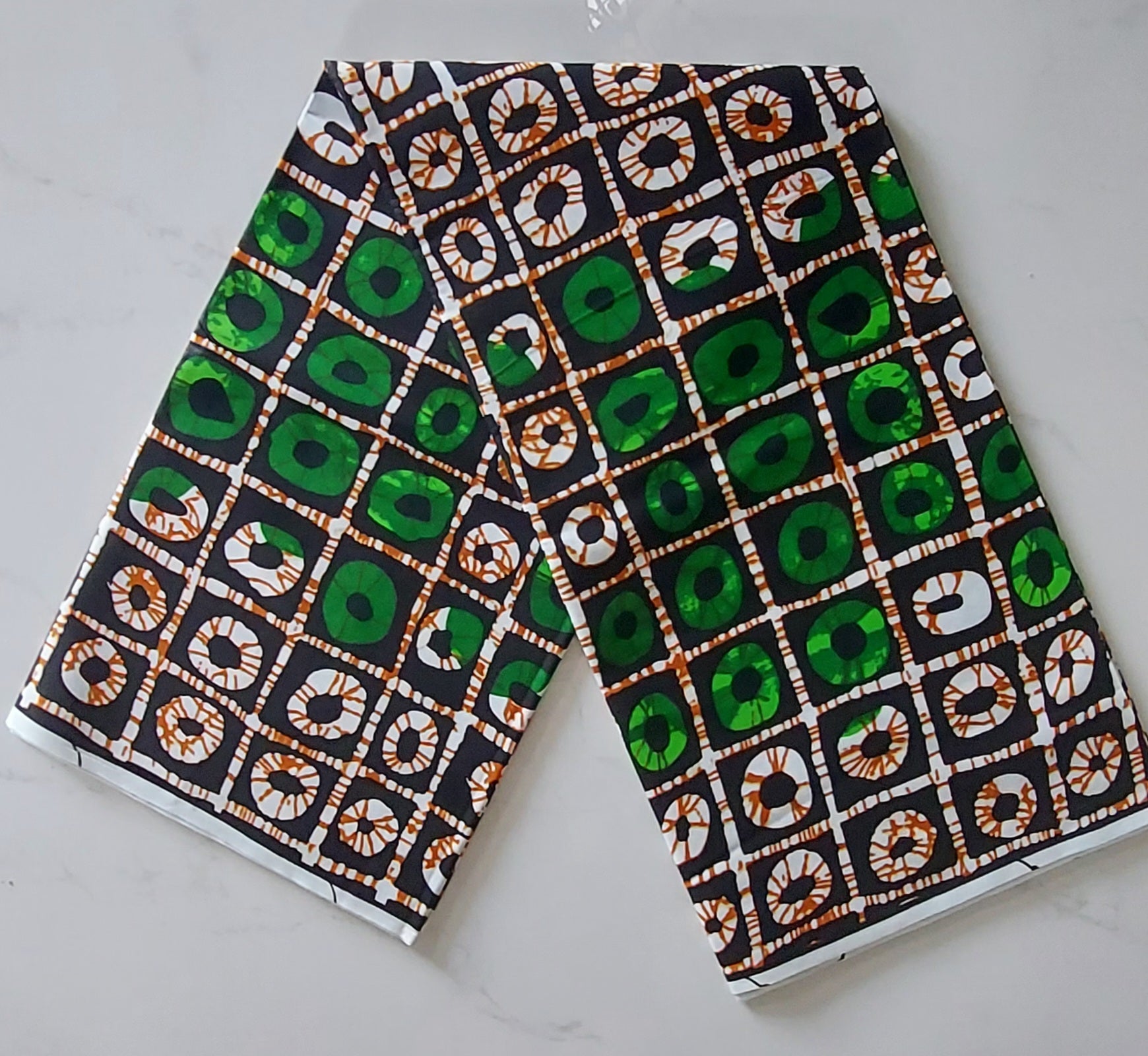 Raw Fabric 6 Yards African Print F-22