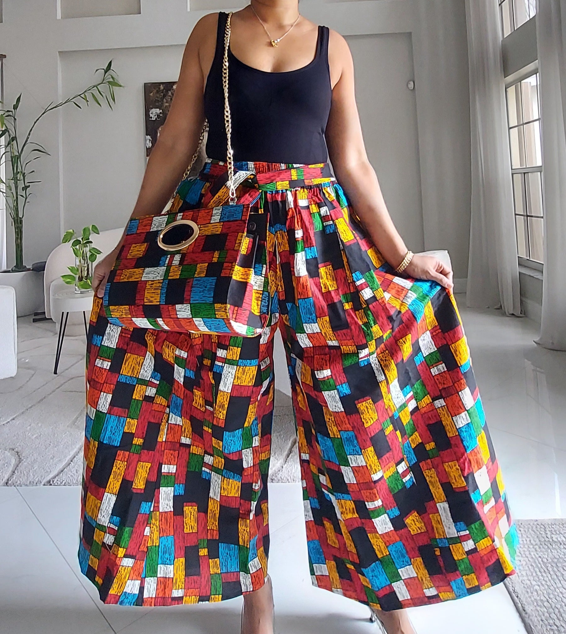 5-Piece African Ankara Pant Set - 019-PS14G