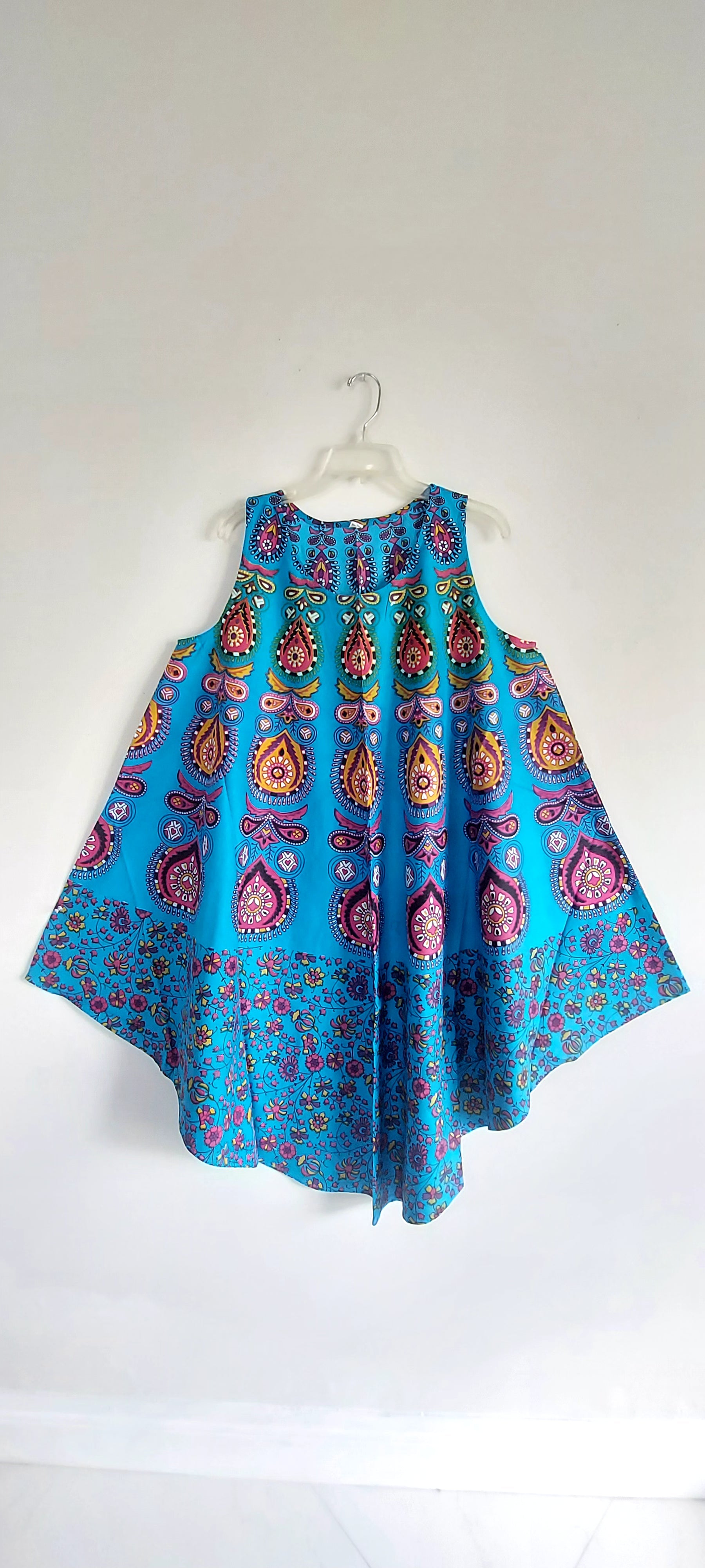 Women Cotton Umbrella Dress- Mandala Print 201
