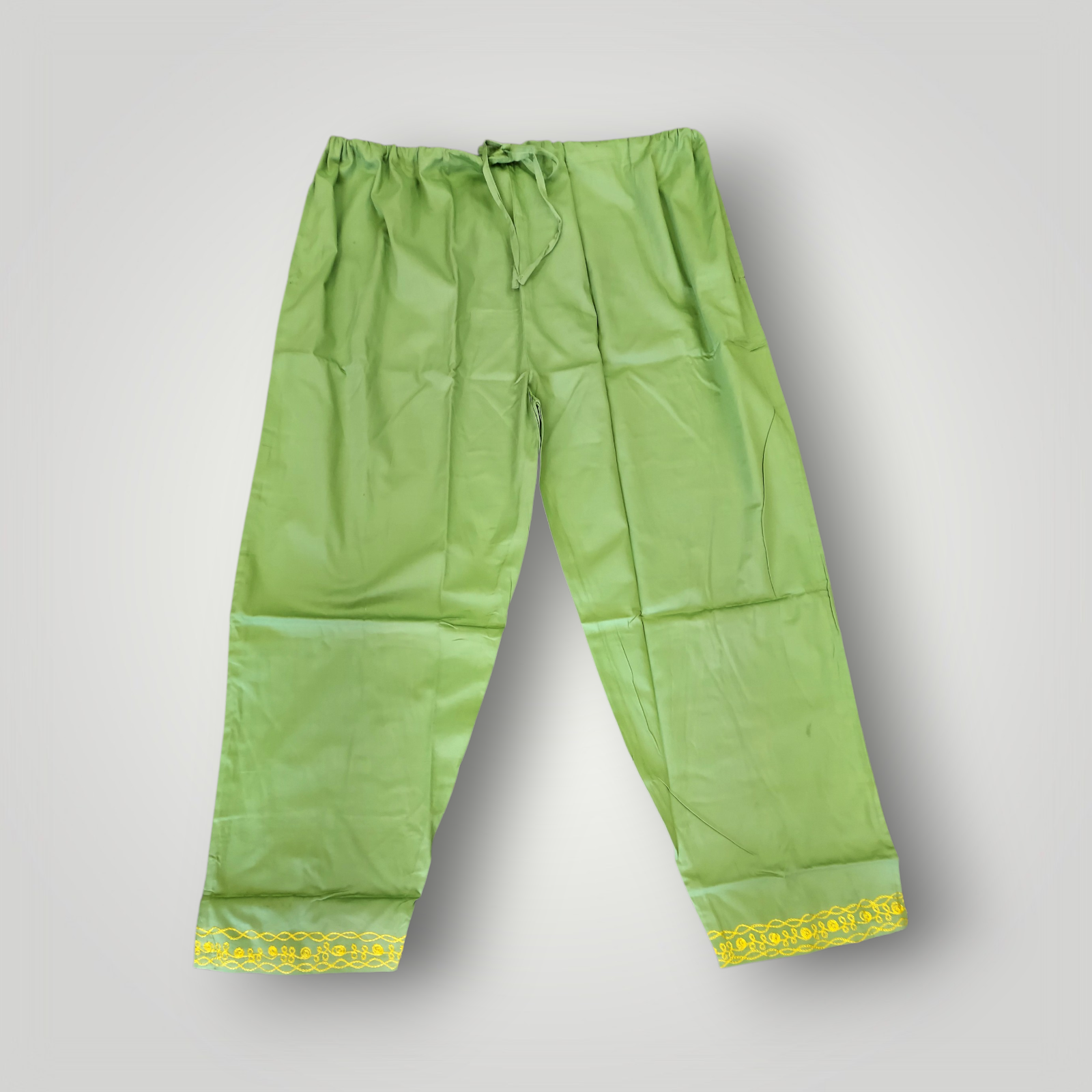 Men’s 3-Piece Embroidered Traditional Set – Kufi Hat, Tunic Shirt & Long Pant 764 Green