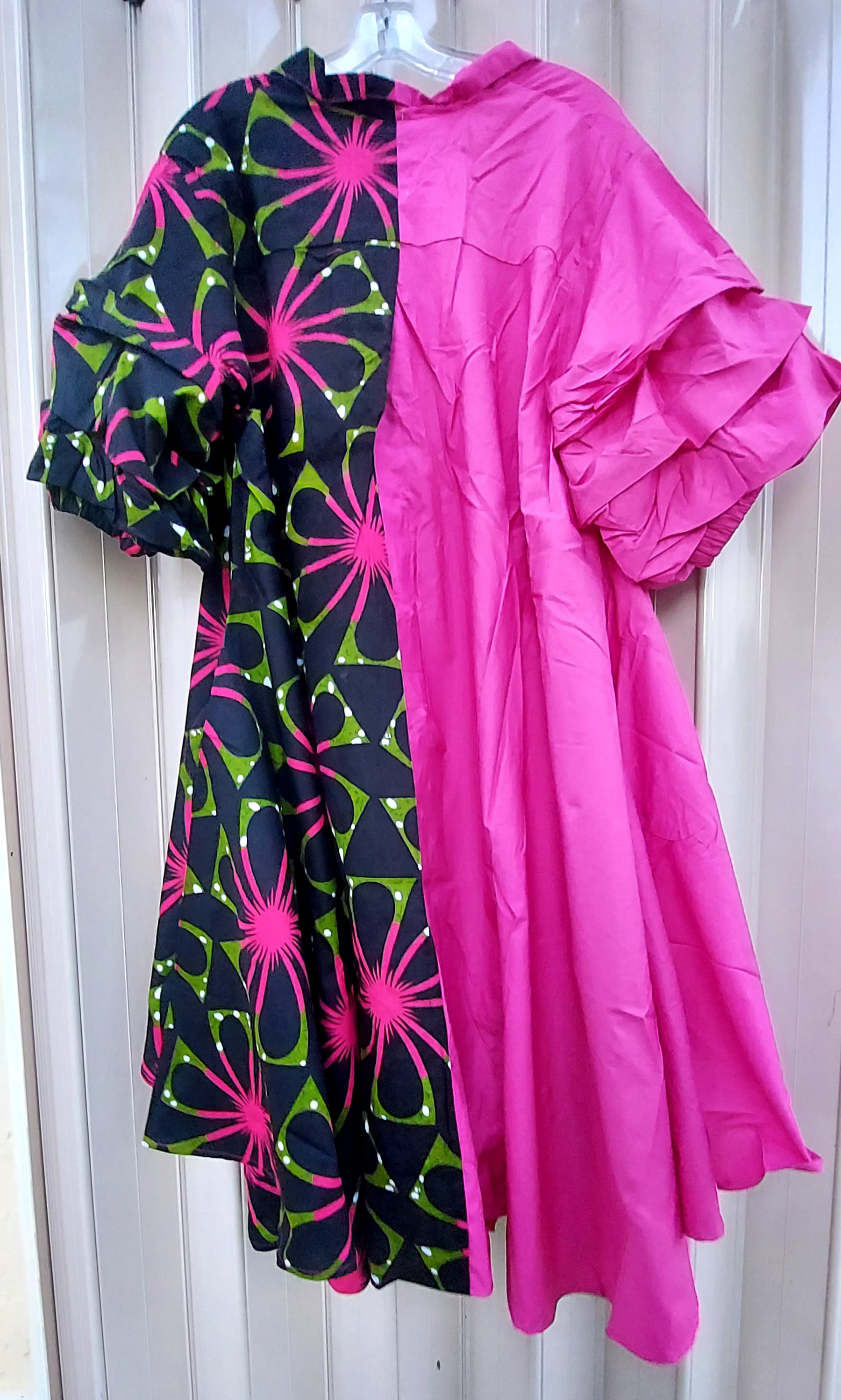 Swing Dress/ Cotton Two Tone 25013 - 57