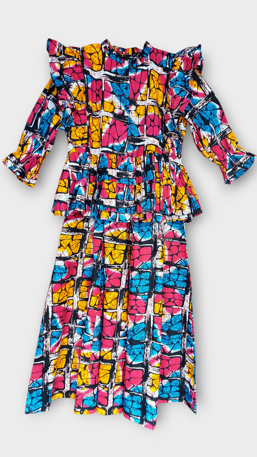 Peplum Blouse / African Print 810 C