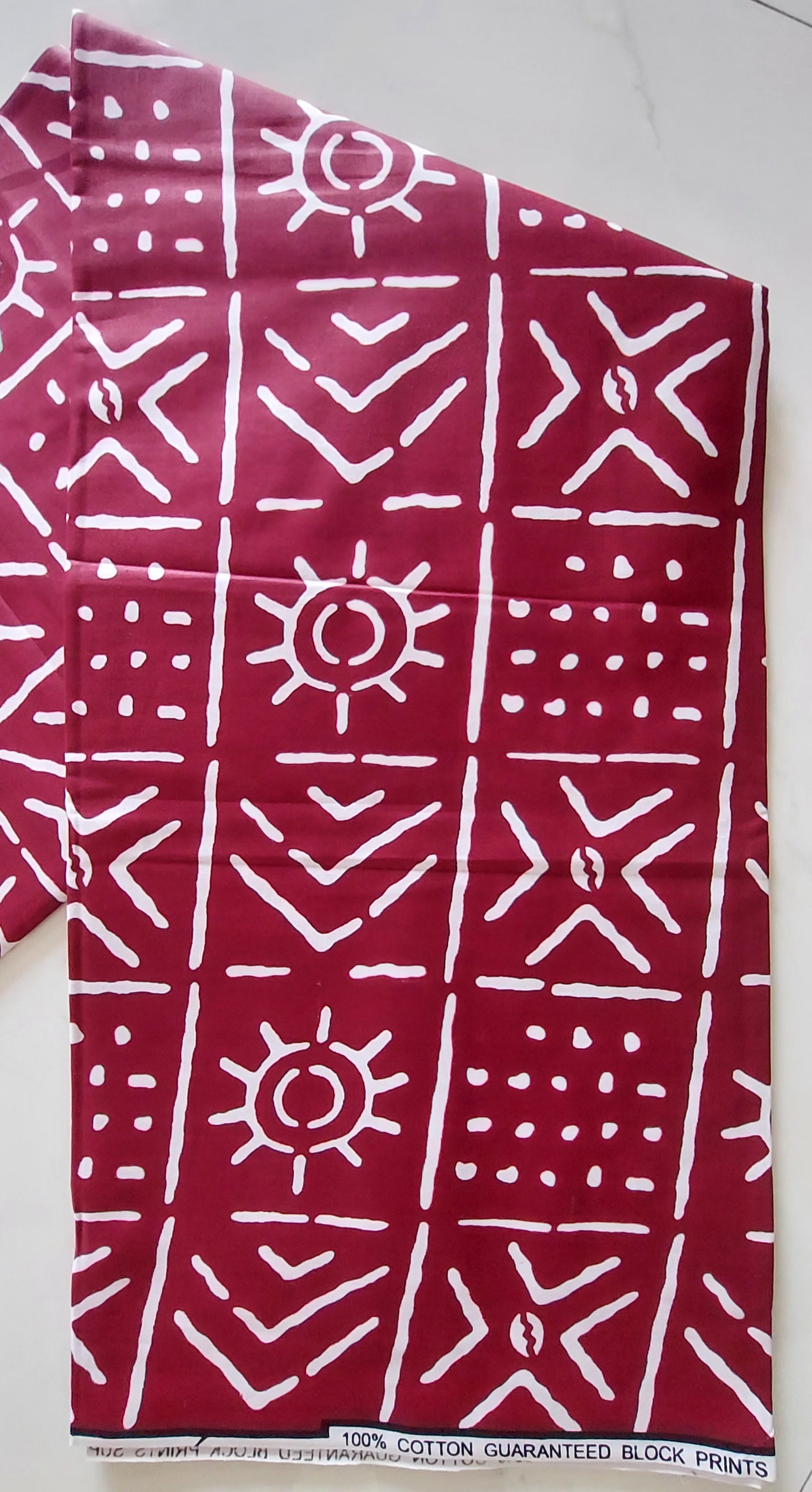 Raw Fabric 6 Yards African Print F-25