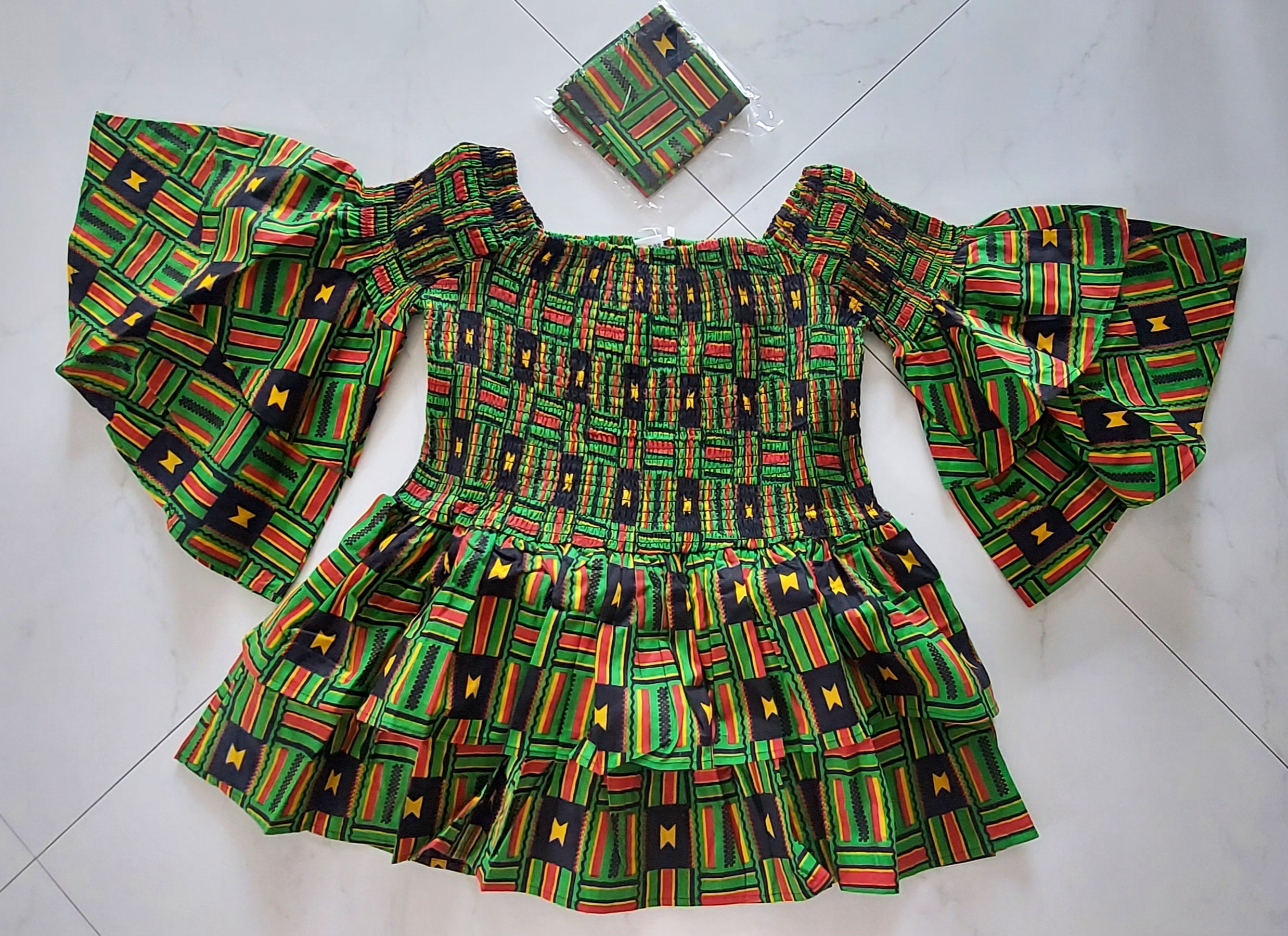 Ruffle Sleeves Peplum Blouse  019 F