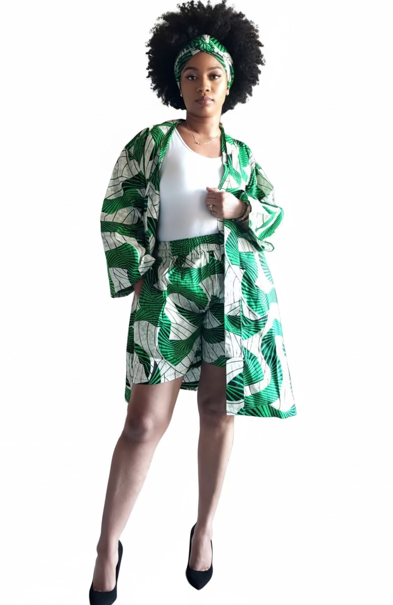 Kimono Shorts Set / Shorts & Kimono 012 D