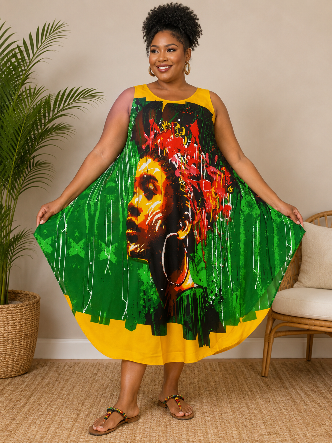 7036 Umbrella Dress/Ethnic Sun Dress