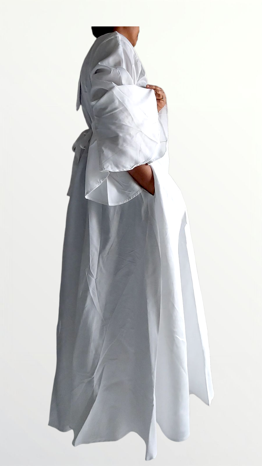 Women Wrap Around Dress/Bell sleeve - 1360