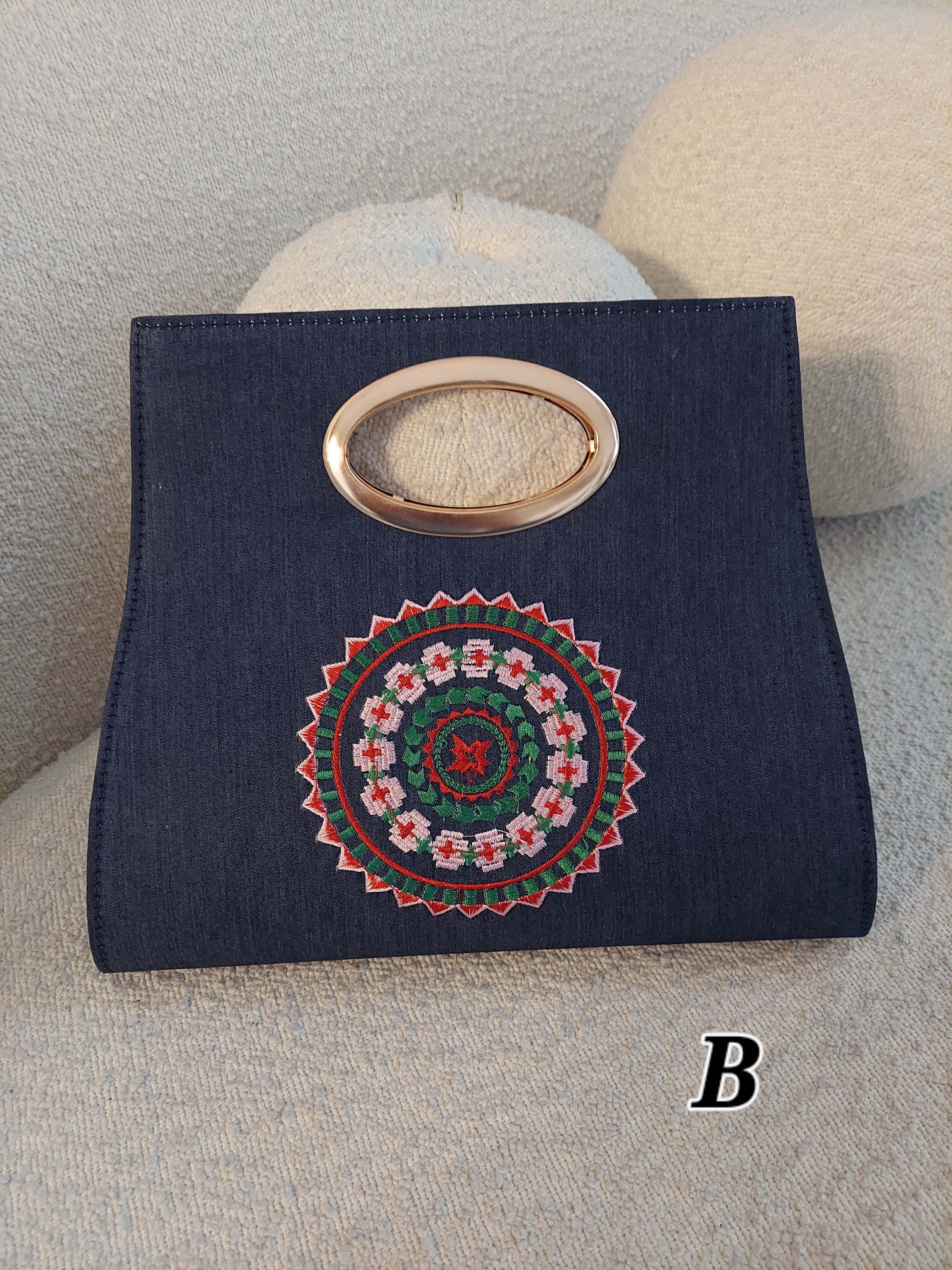 Clutch Purse/ Cross Body - Denim