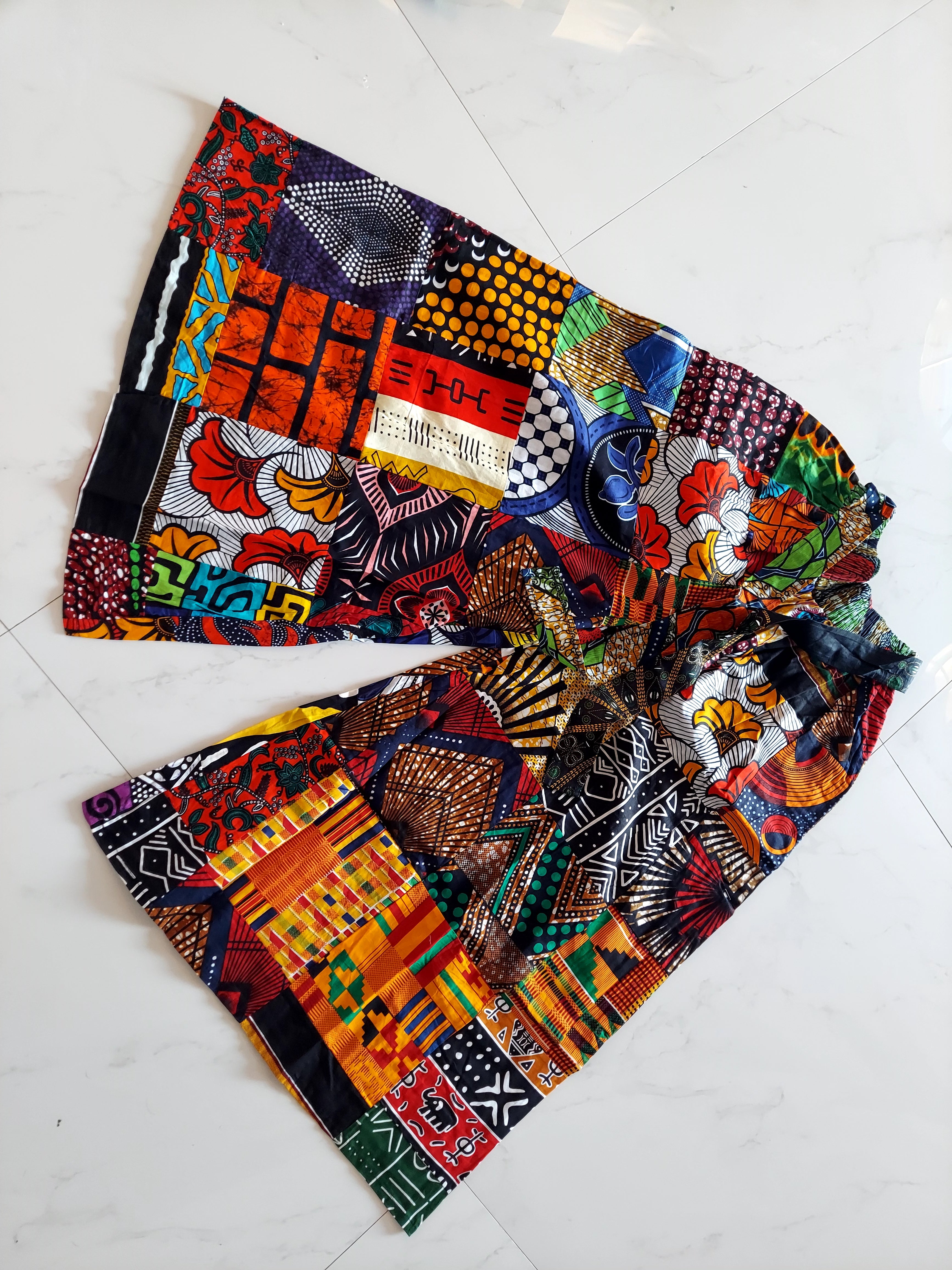 Palazzo Pant Multi Color Patch PS13P