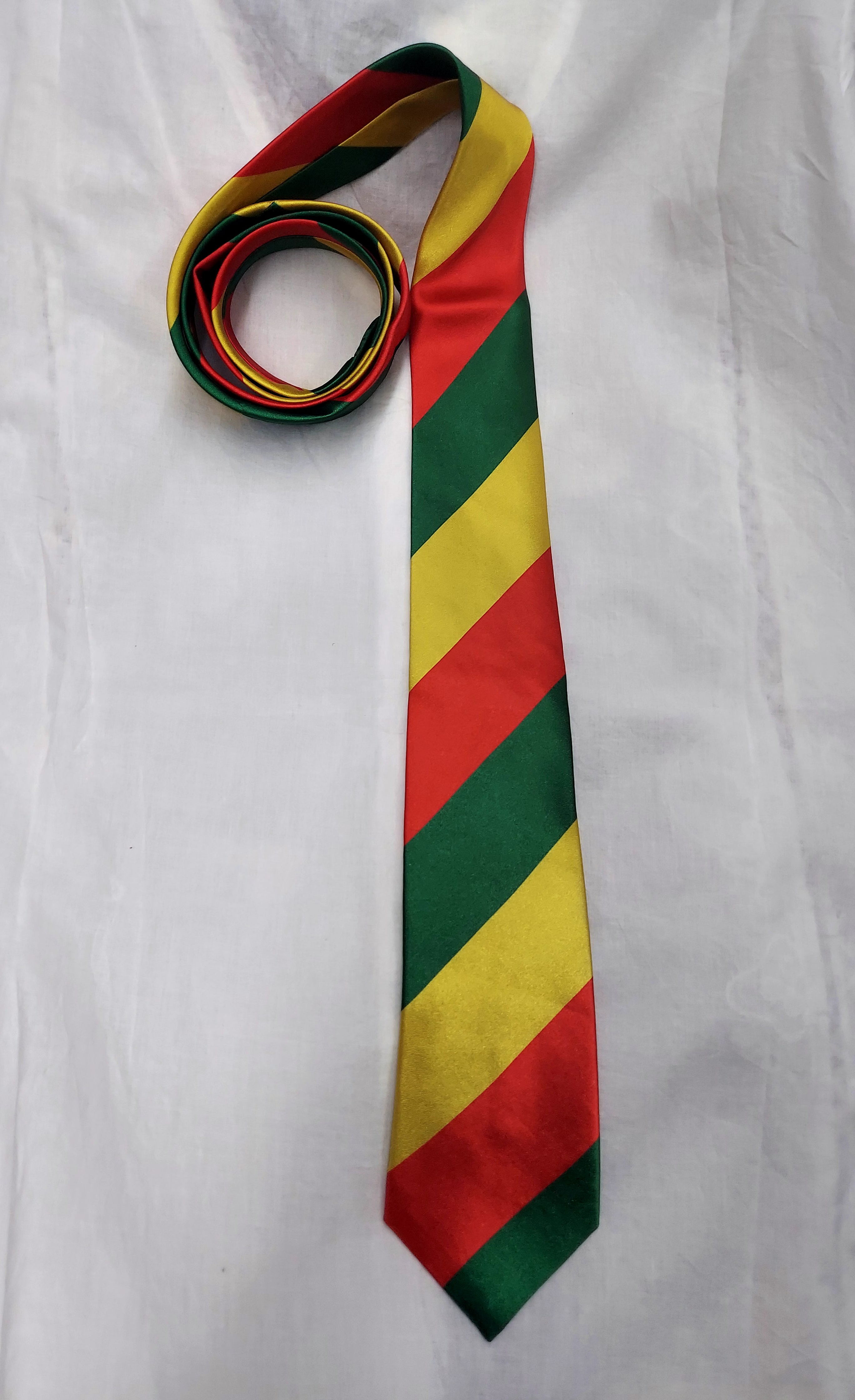 Satin Long Tie - Pan African