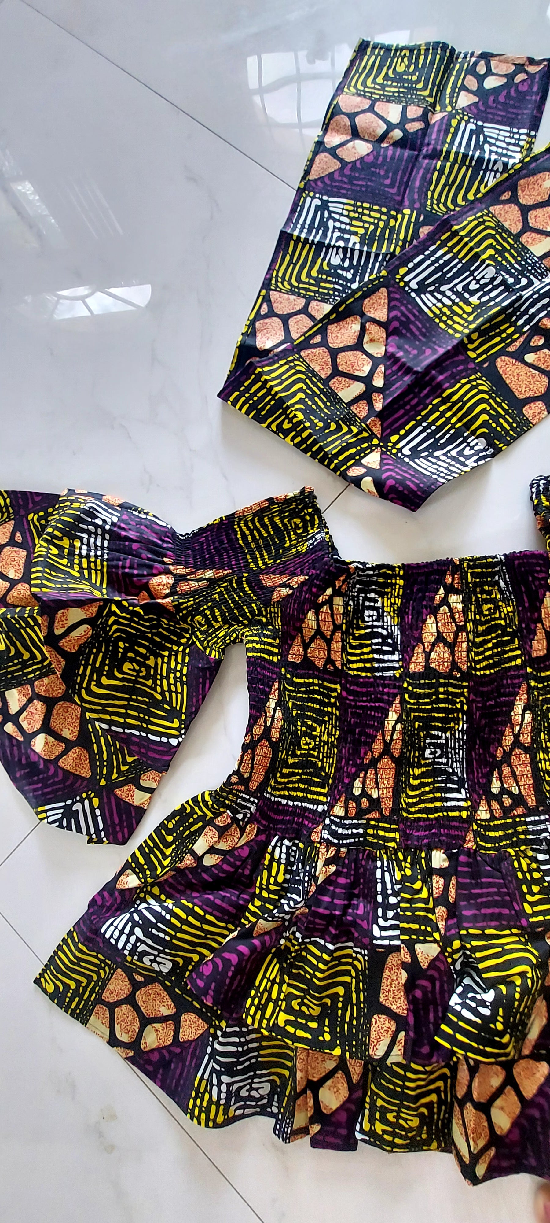 Ruffle Sleeves Peplum Blouse  019 E