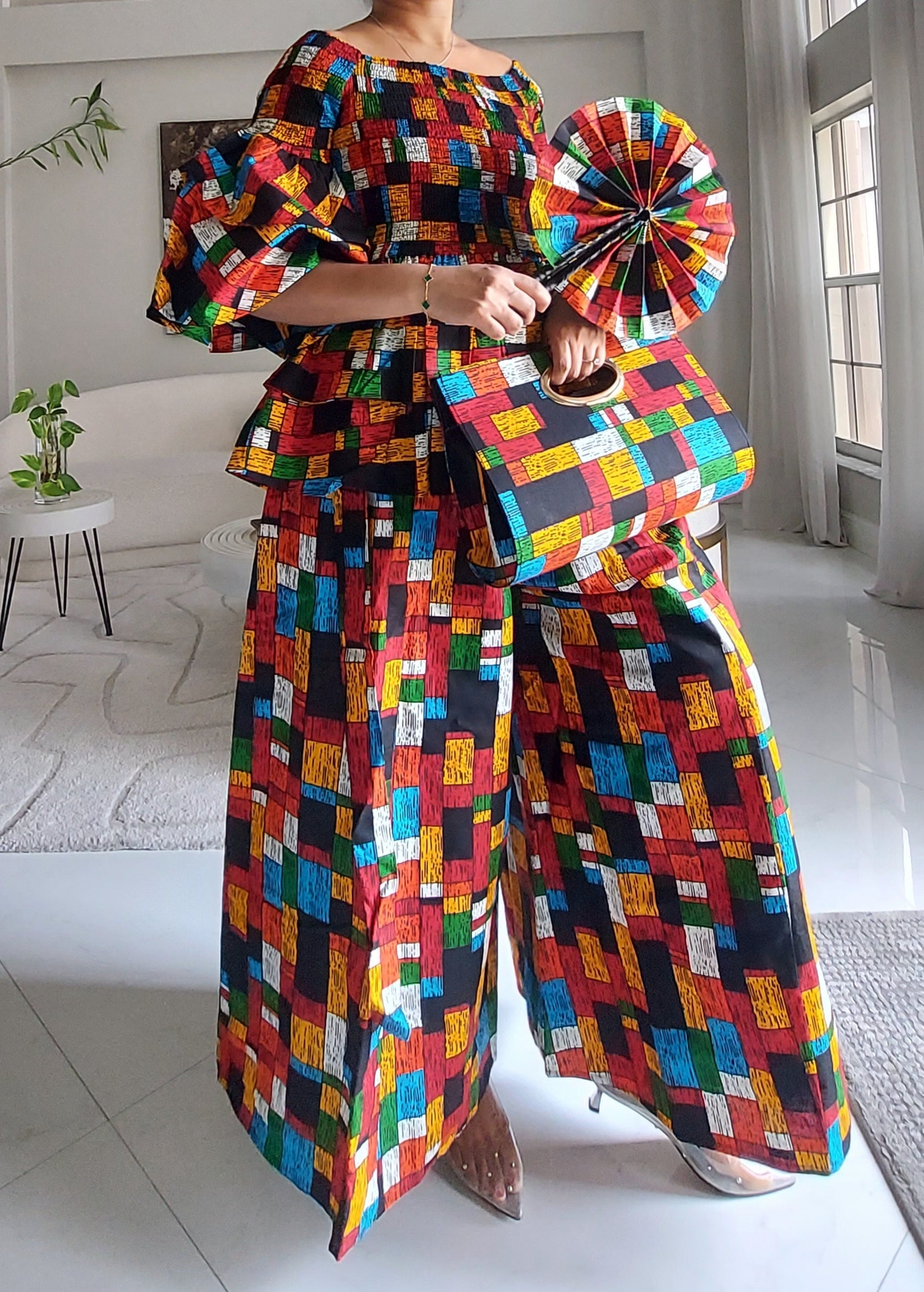 5-Piece African Ankara Pant Set - 019-PS14G