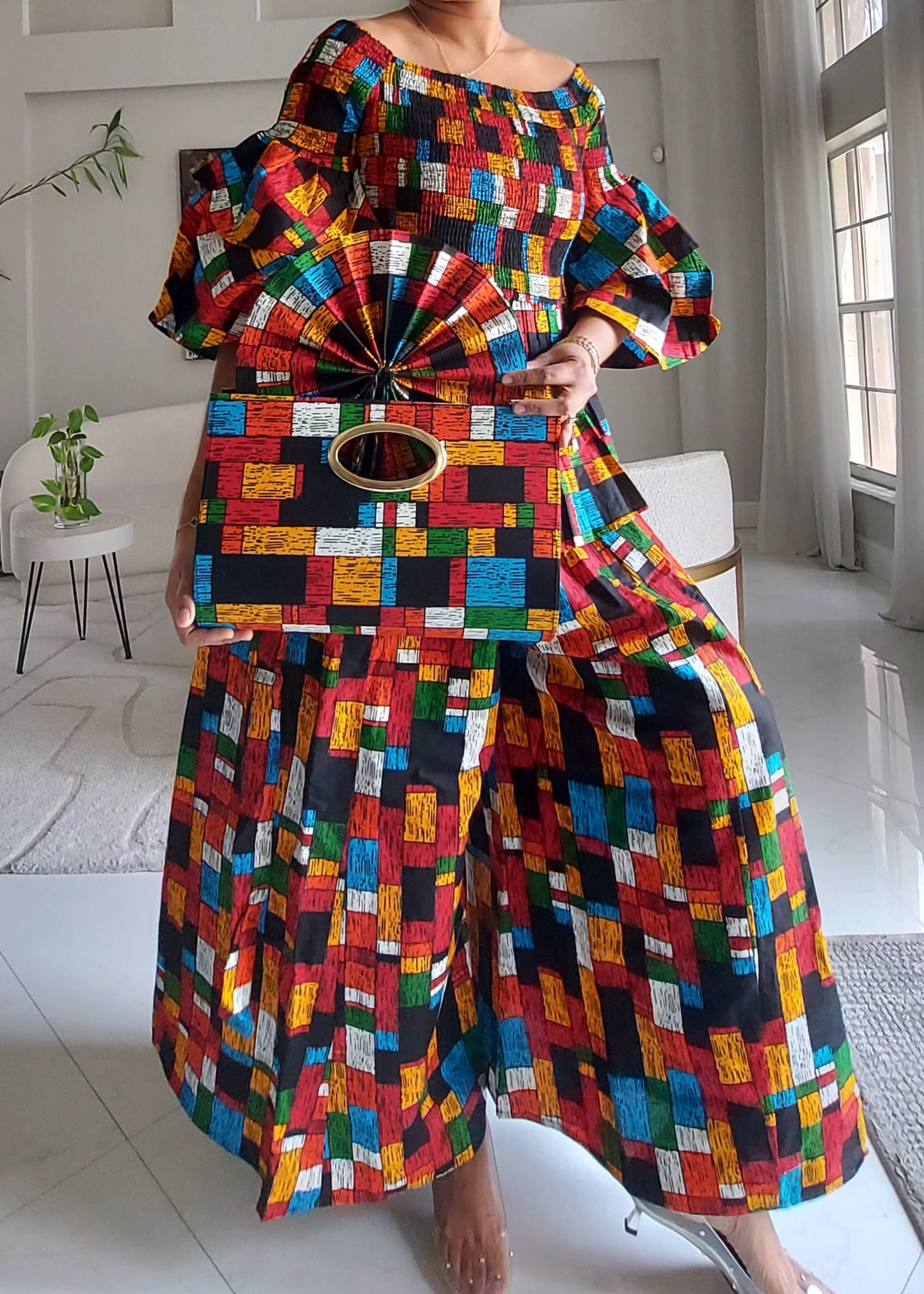 5-Piece African Ankara Pant Set - 019-PS14G