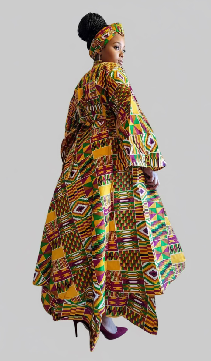 3pcs Set Maxi Skirt Pocketbook wrap Dress P