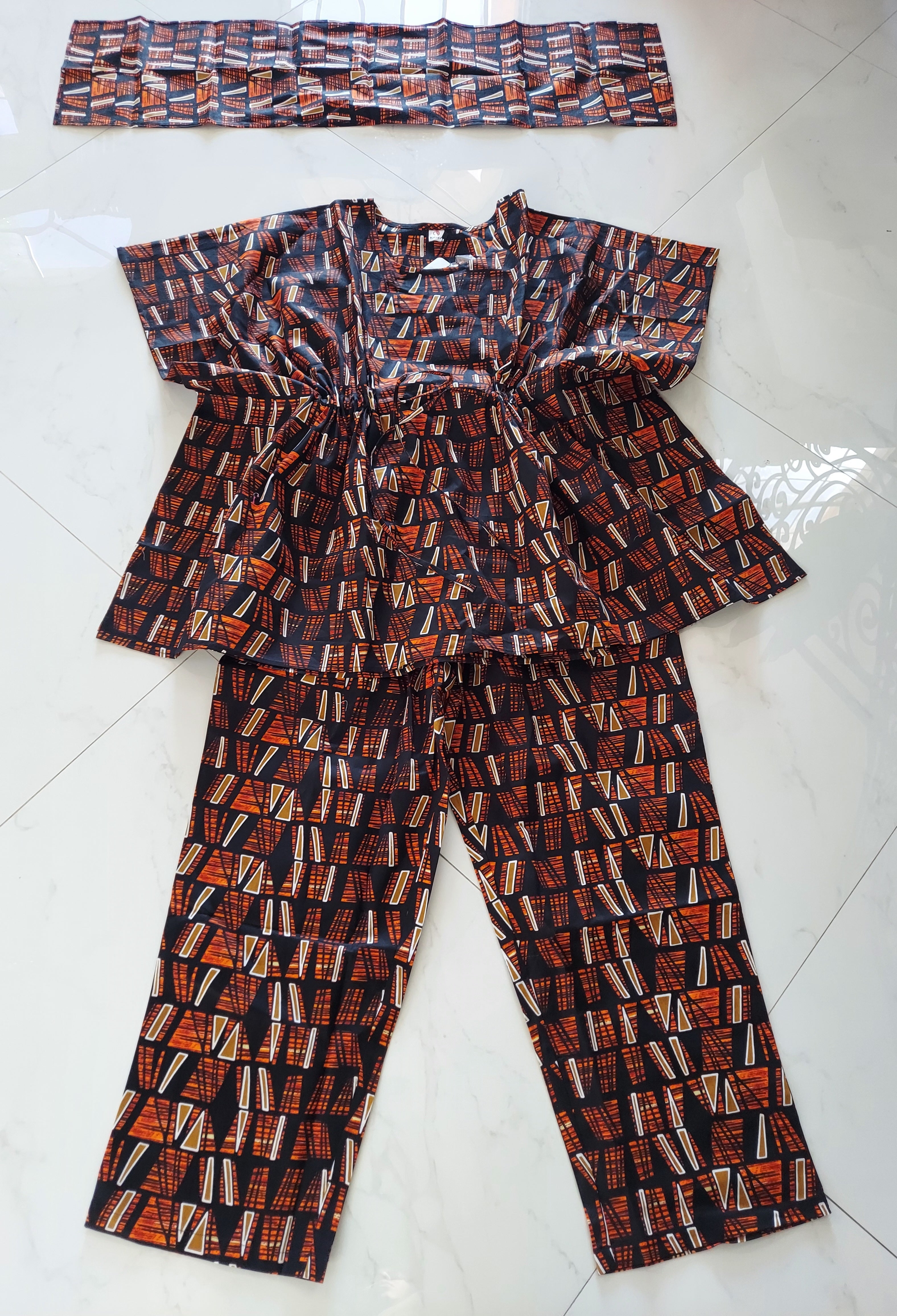Peplum / kaftan Top & Pant Set 806