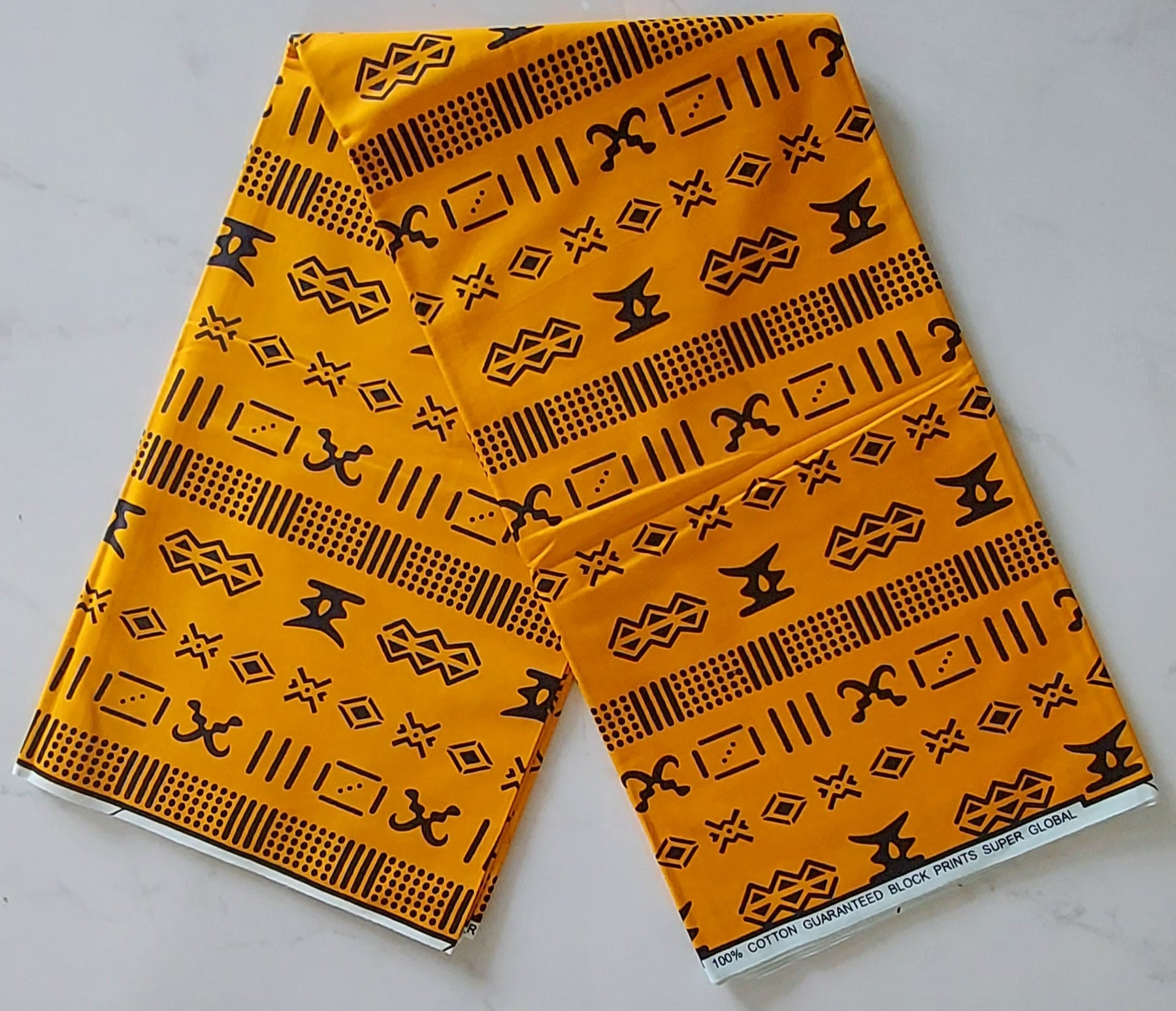 Raw Fabric/ 6 Yards / African Print FB111