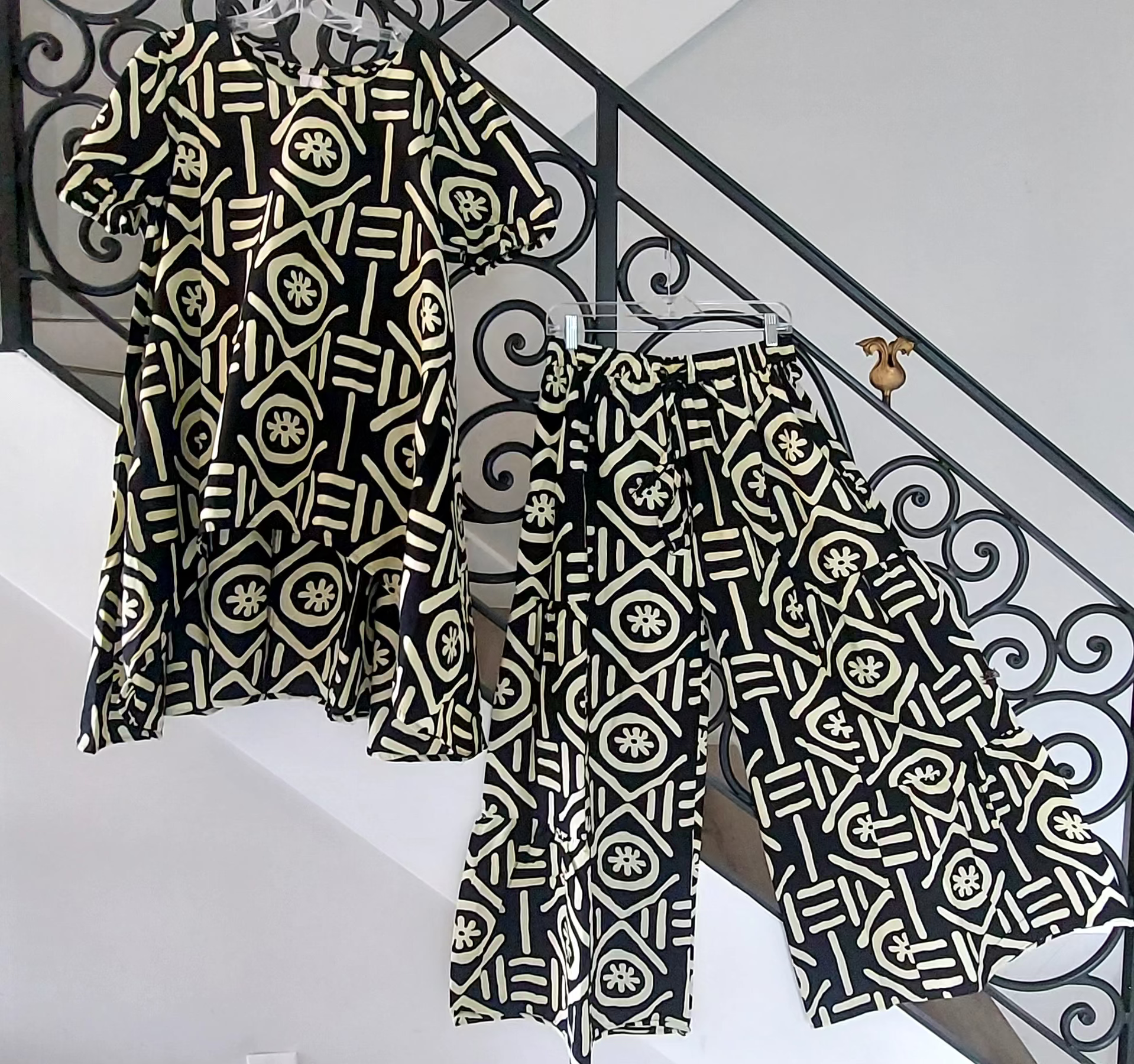 7772 - Woman Pant & Blouse Set