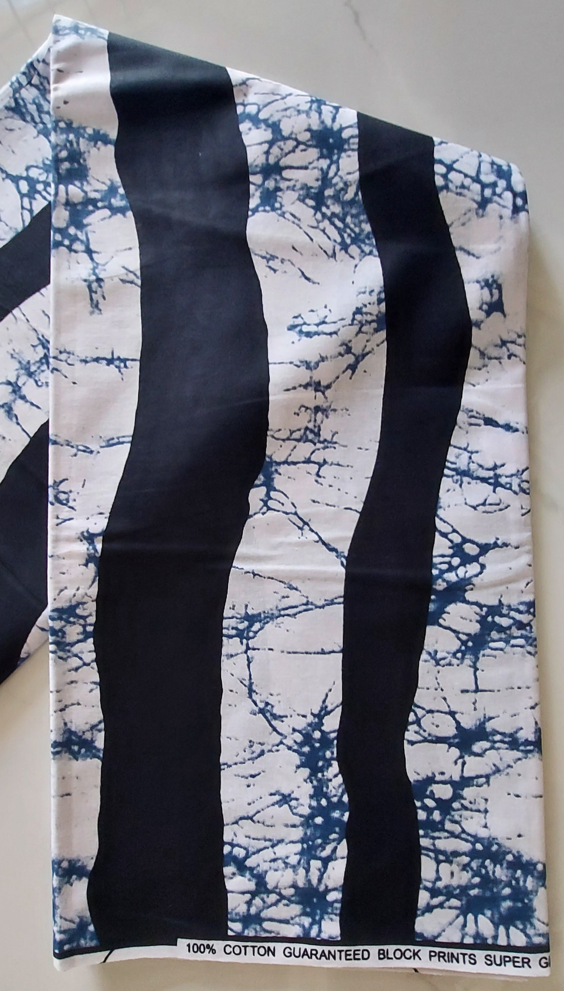 Raw Fabric 6 Yards African Print F-19