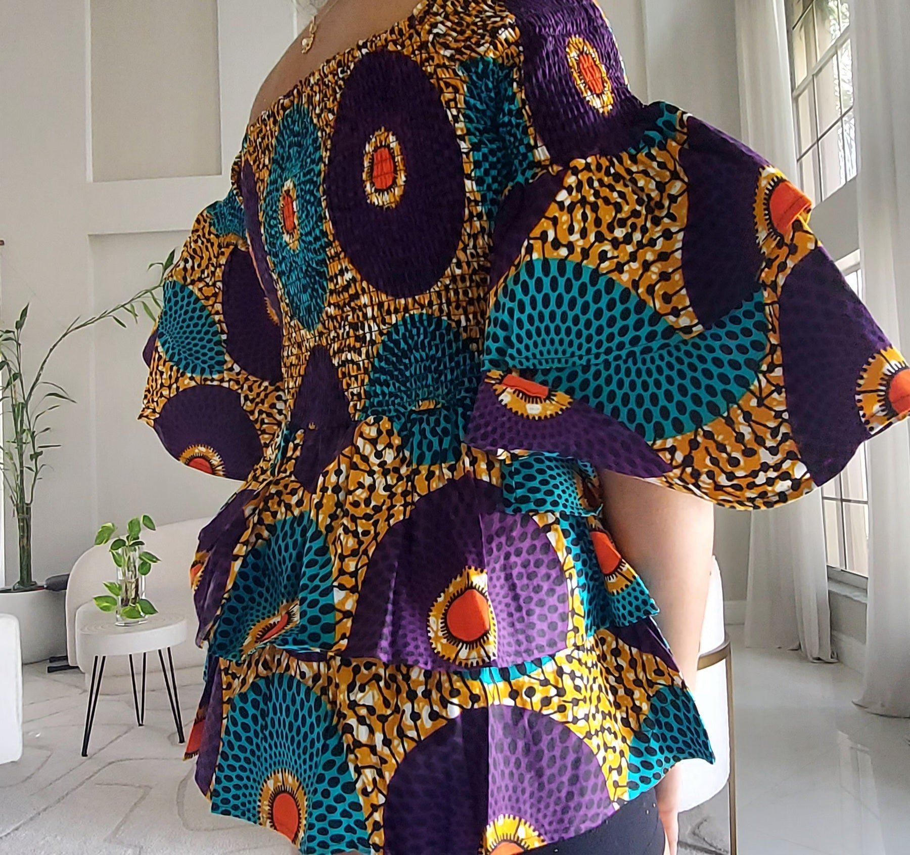 Smock & Flare Blouse 019 A