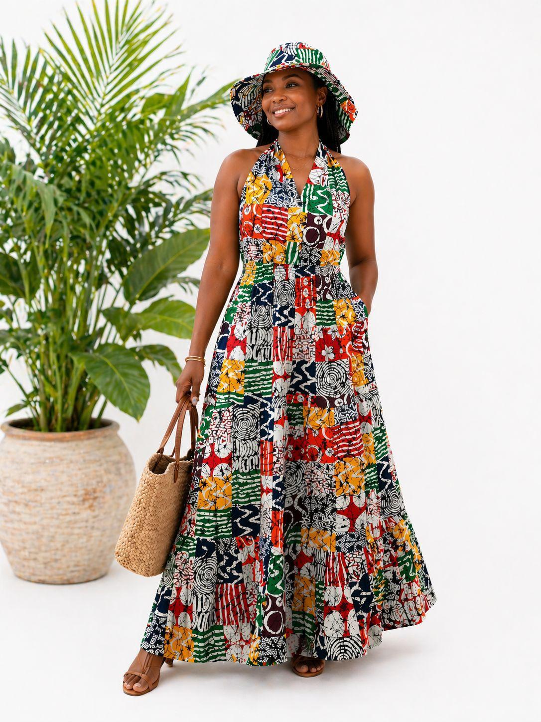 Long Dress With Hat KVZ90-5