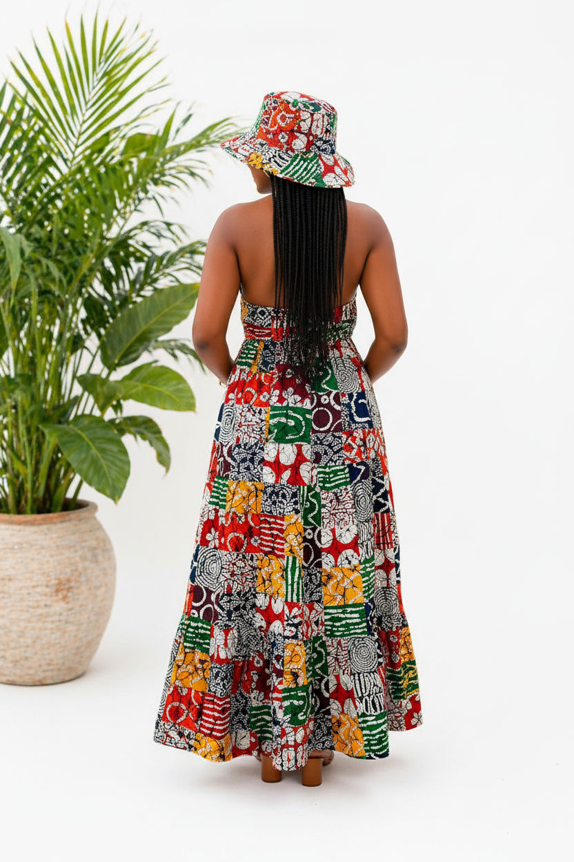 Long Dress With Hat KVZ90-5