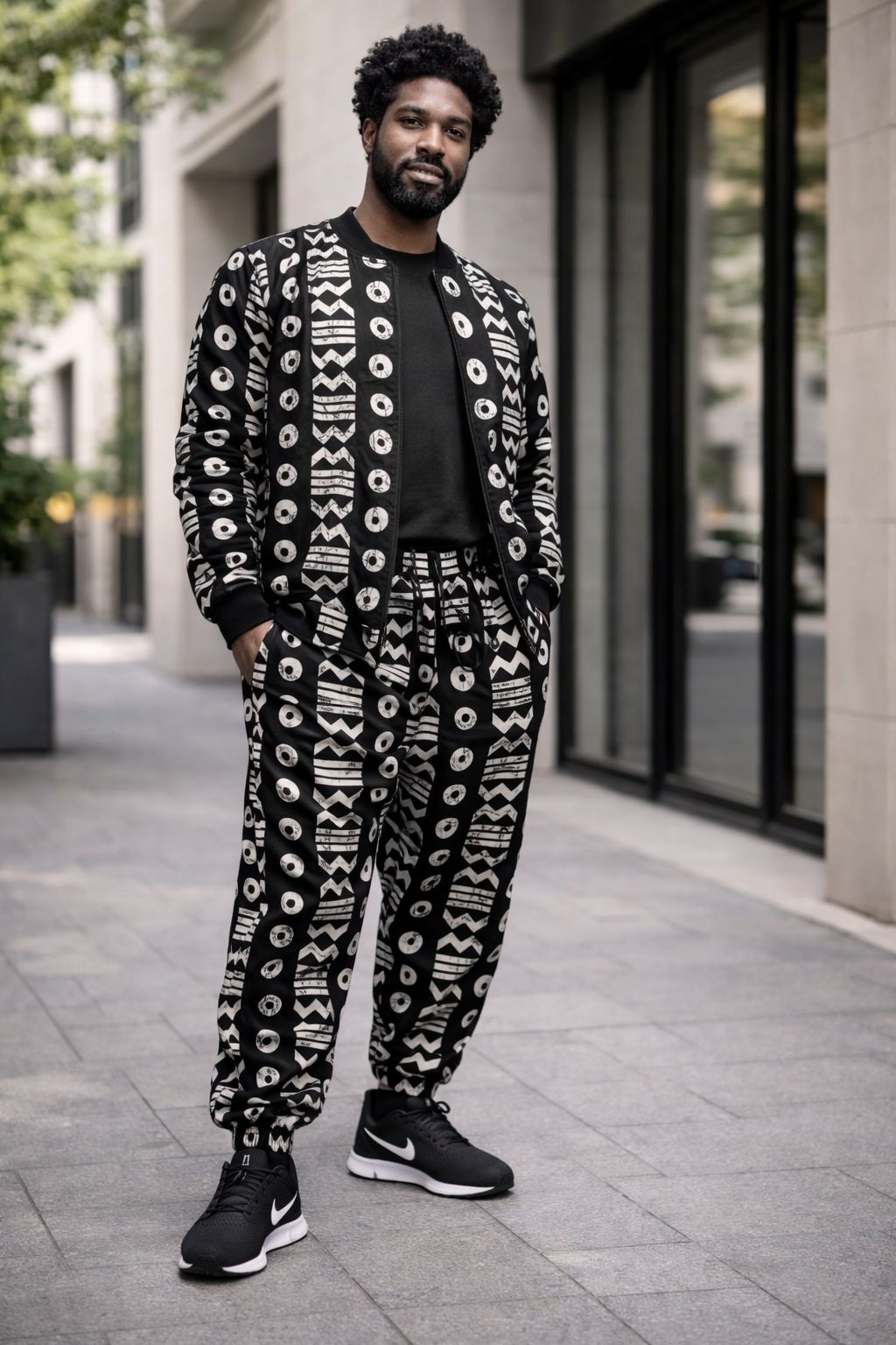 Tracksuit Set / Bomber Jacket & Slacks / Unisex FJ014-C