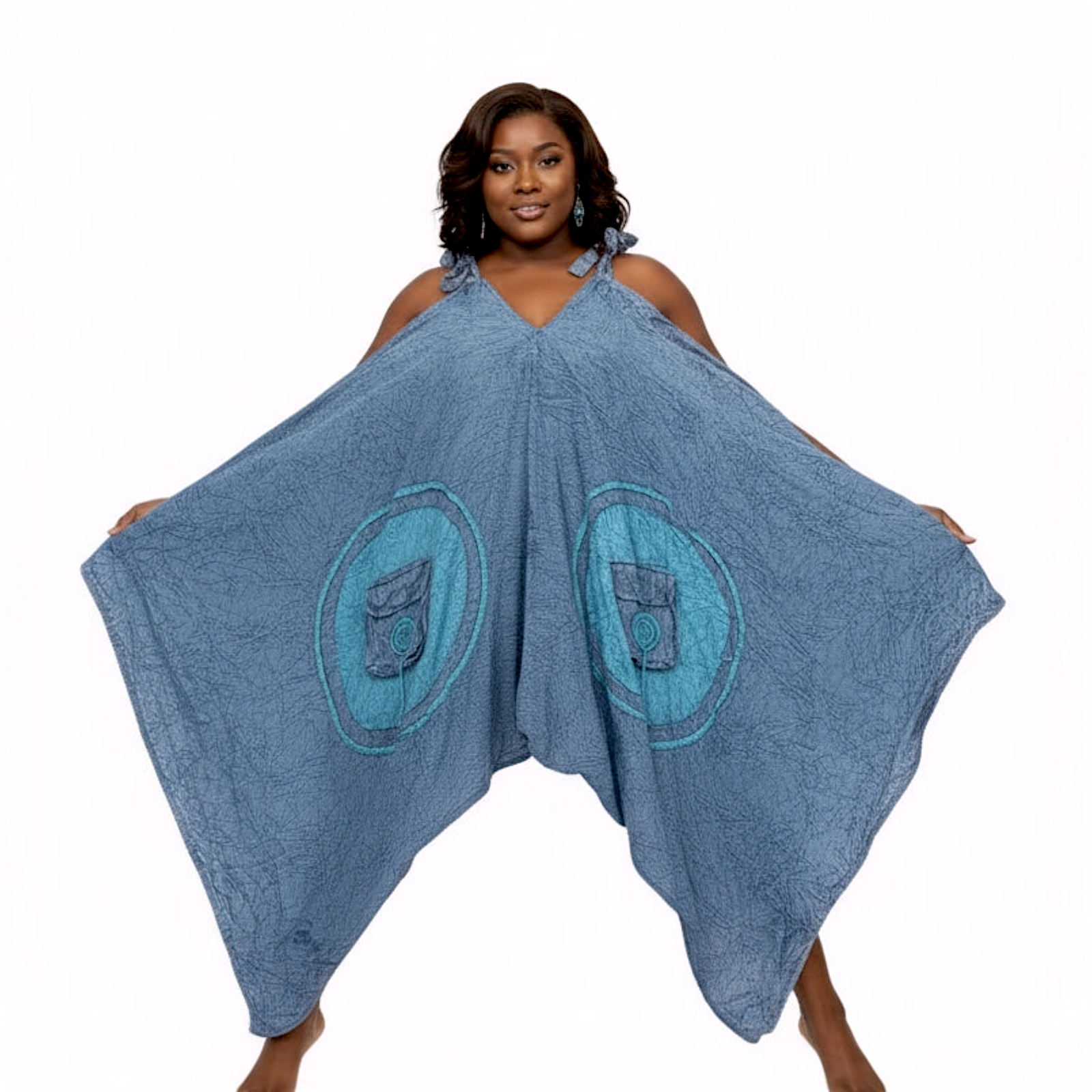 Romper/ Jumpsuit /Blue-Blue- AA21-111